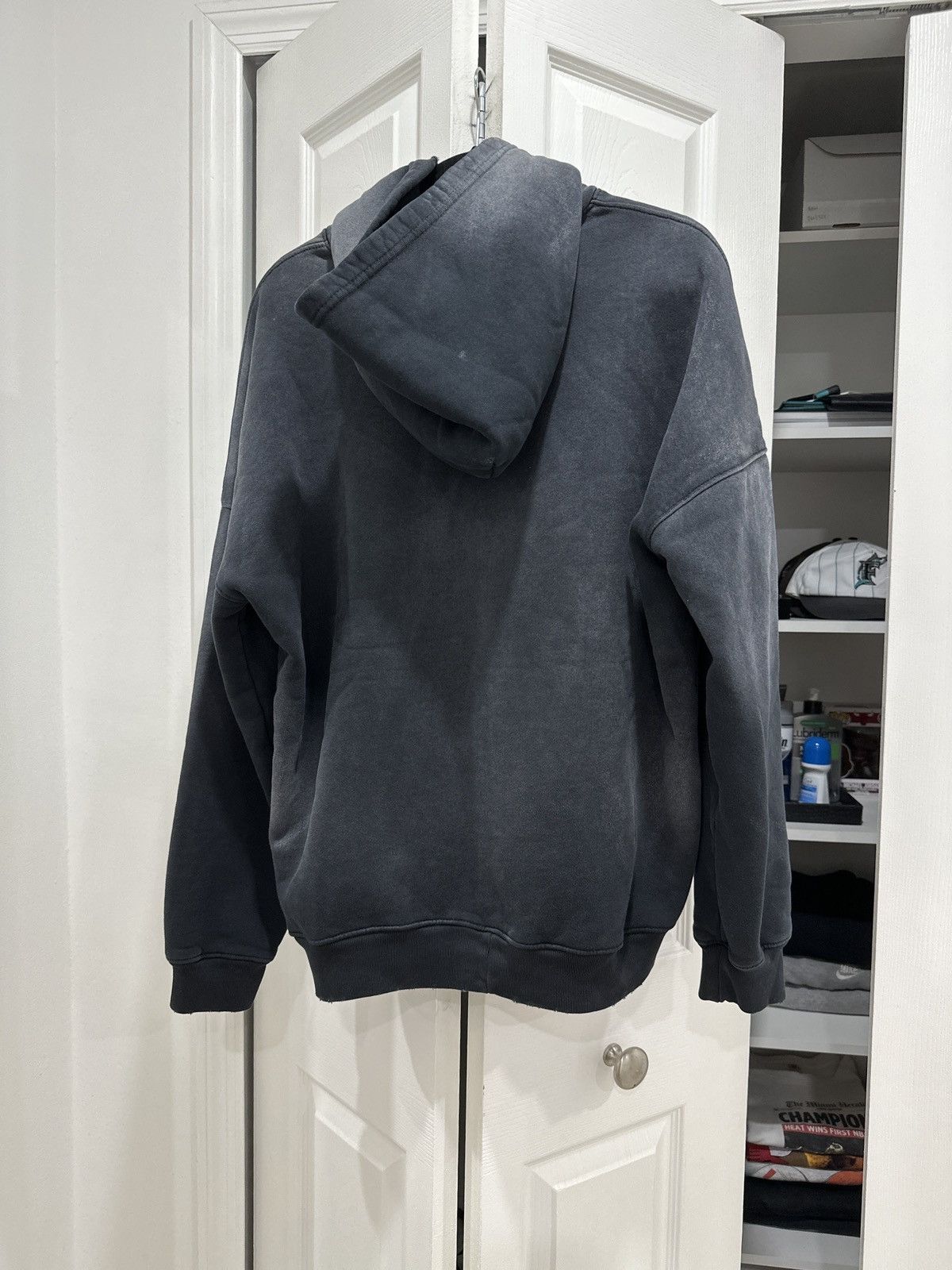 MOOJIMOOJIUS OVERSIZED ZIP UP HOODIE AGED BLACK | Grailed
