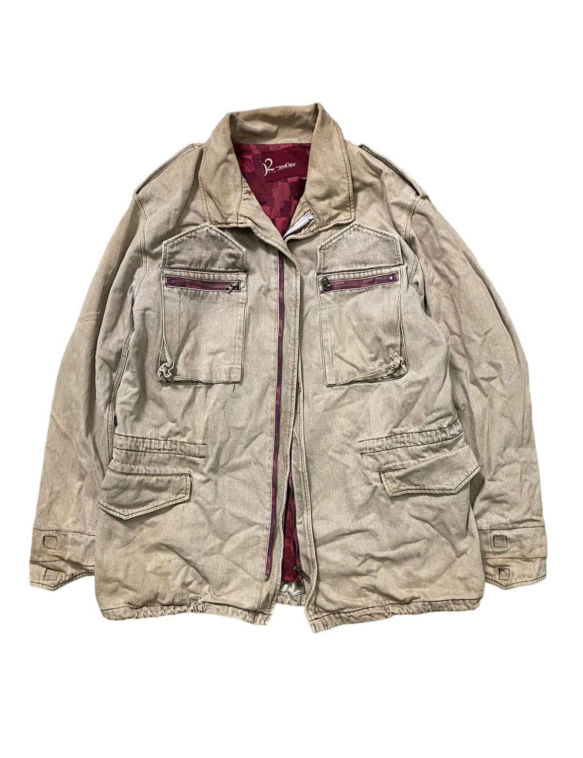 Swagger 90's SWAGGER M65 Big pocket denim Heavy jacket Size US XL / EU 56 / 4 - 2 Thumbnail