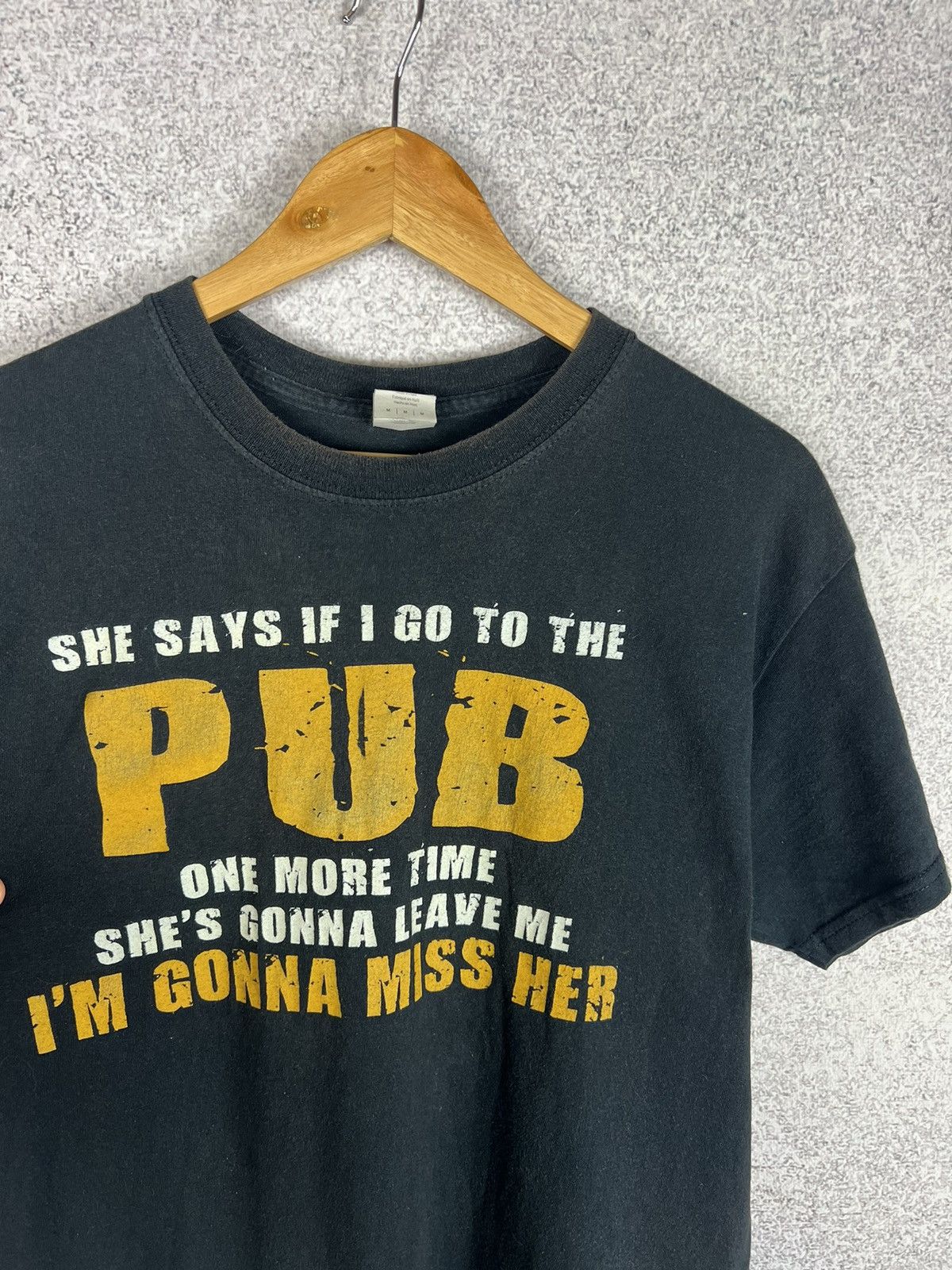 Vintage Vintage Y2K Humour Tee I’M GONNA MISS HER T-Shirt Size US M / EU 48-50 / 2 - 2 Thumbnail