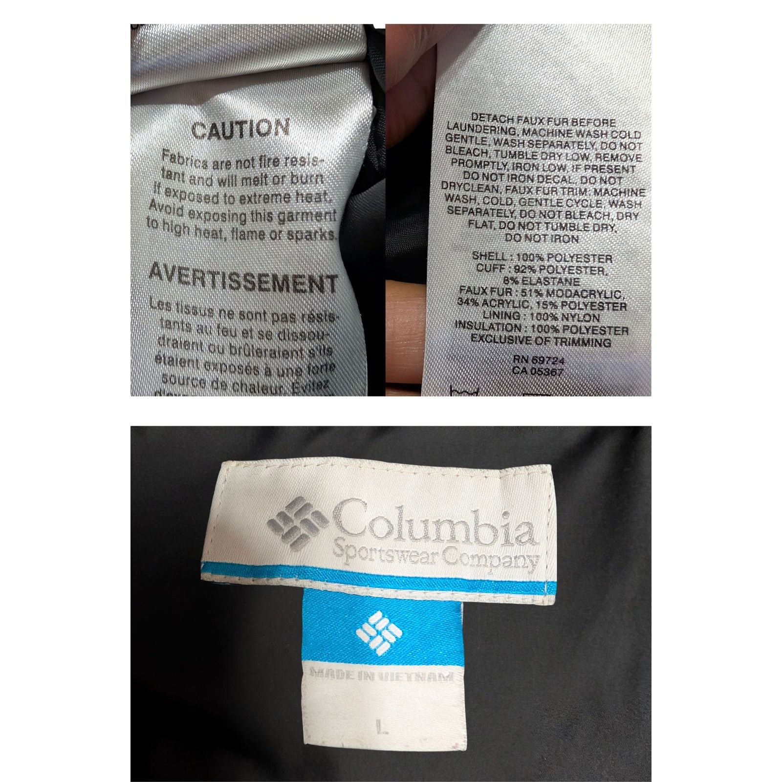 Columbia Columbia Black Puffer Jacket Hooded Women’s Size L USED Size L / US 10 / IT 46 - 7 Thumbnail