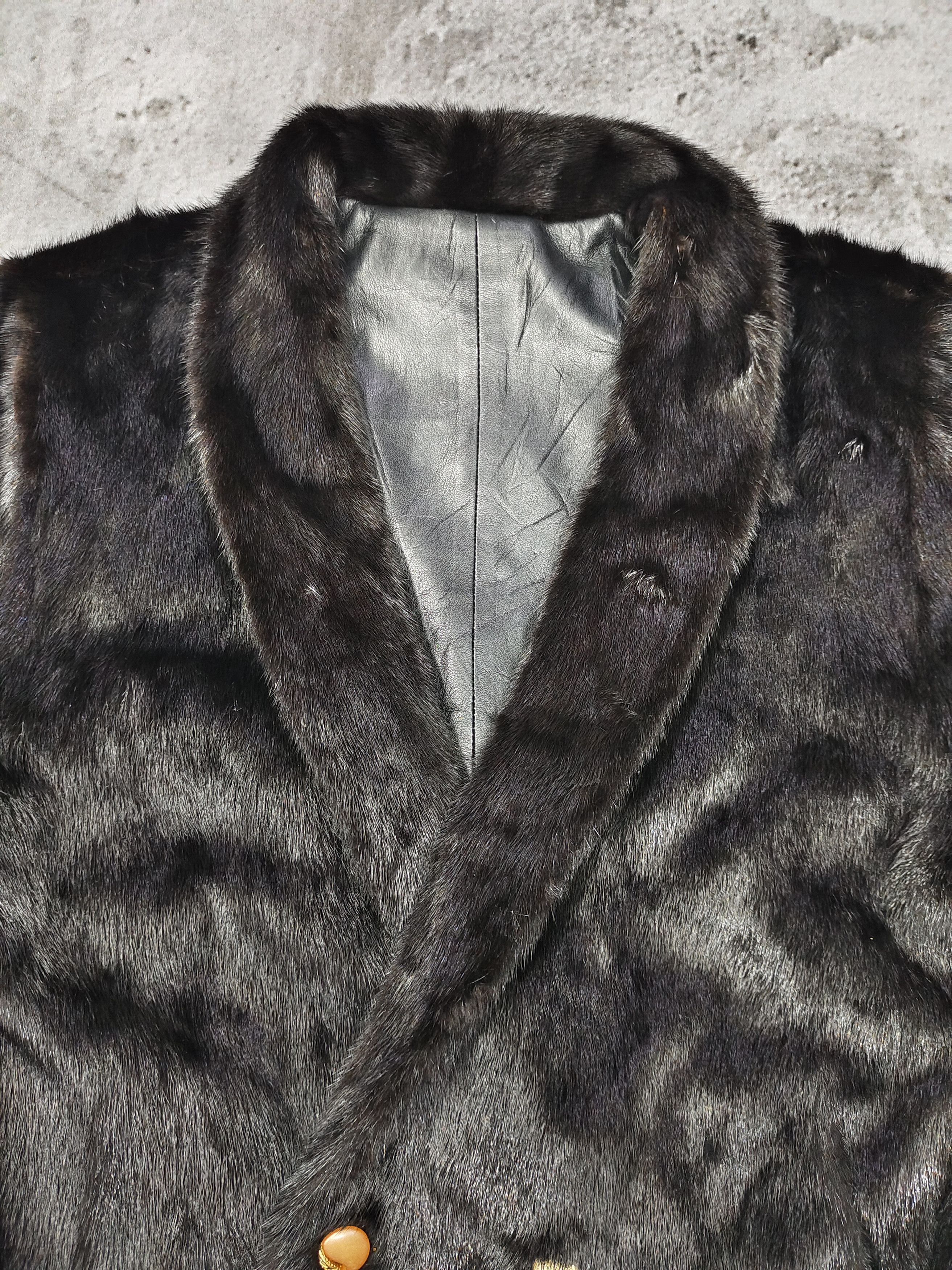Vintage 80s-90s Unbrand- European Reversible Real Fur Leather Jacket Size US L / EU 52-54 / 3 - 4 Thumbnail