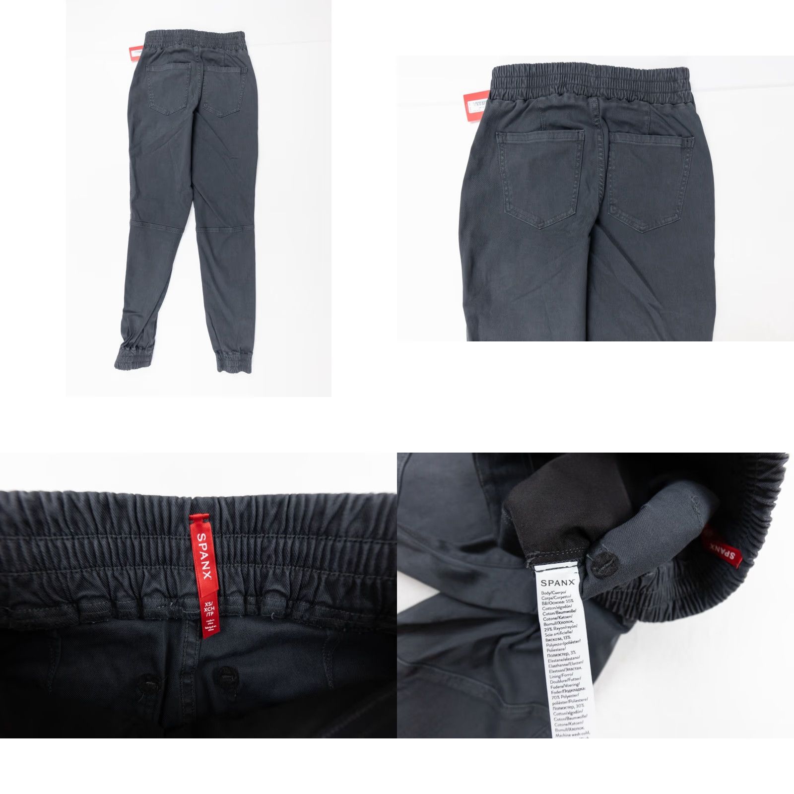 Spanx Spanx Women’s Cargo Jogger Pants - Stretch Twill, Gray, XS, High Rise, 5-Pocket, Regular Fit - Denim/Jeans Style, New with Tags Size 26" / US 2 / IT 38 - 8 Thumbnail