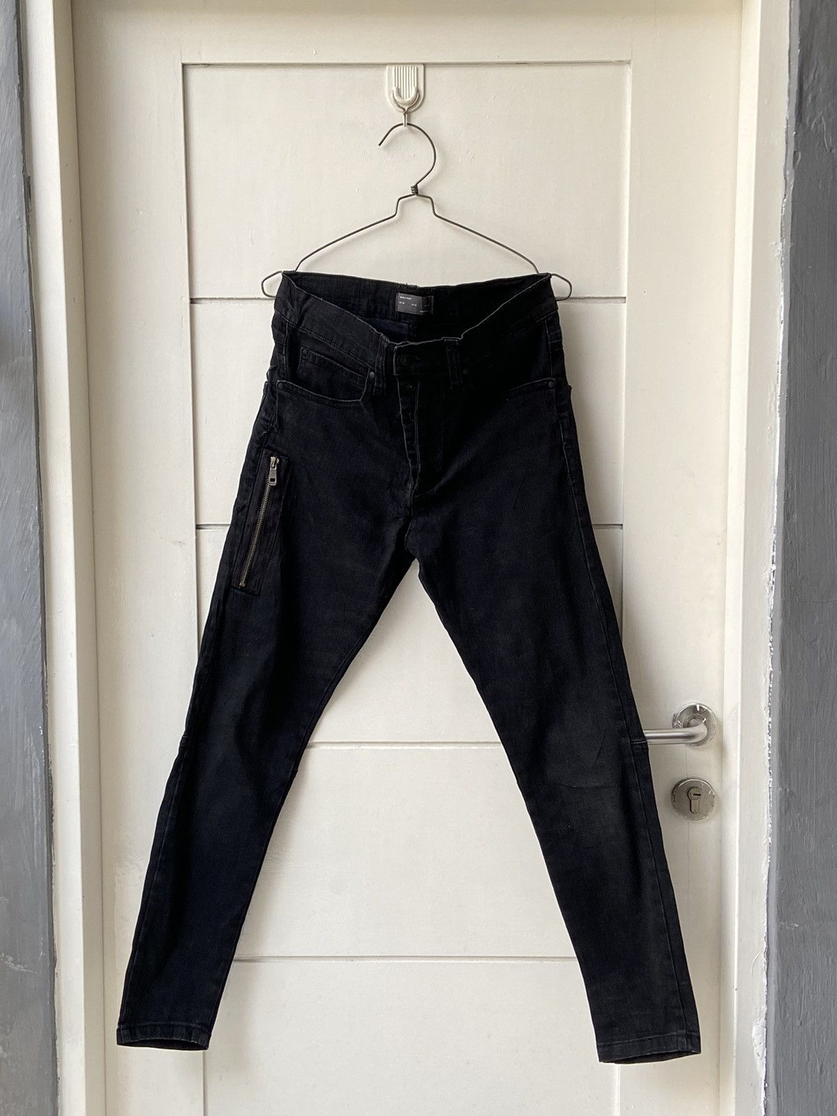 Zara ZARA MAN Black Buttonfly Zip Denim Size US 28 / EU 44 - 1 Thumbnail