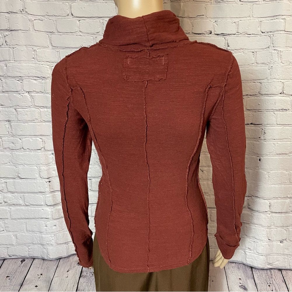 Free People New Free People Everyday Layering Garnet Grotto Top Turtlen Size XS / US 0-2 / IT 36-38 - 4 Thumbnail