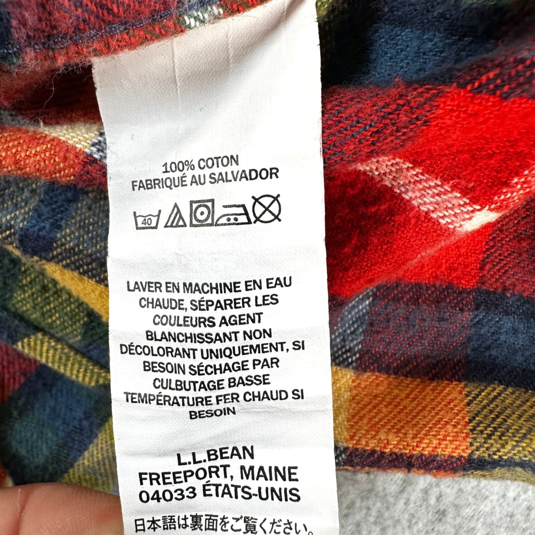 Vintage LL Bean Plaid Flannel Shirt Men's Long Sleeve Button-Down Cotton Traditional Fit Casual Workwear Size US L / EU 52-54 / 3 - 7 Thumbnail