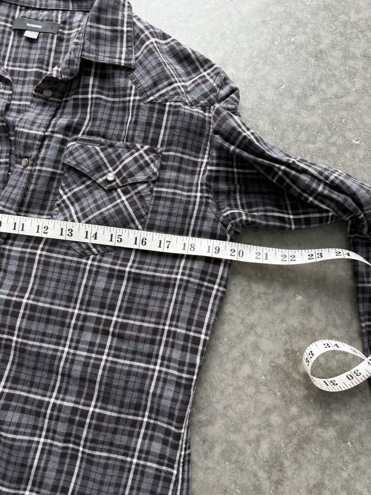 Diesel Vintage Y2K Diesel Pearl Snap Button Up Shirt Size US M / EU 48-50 / 2 - 7 Thumbnail