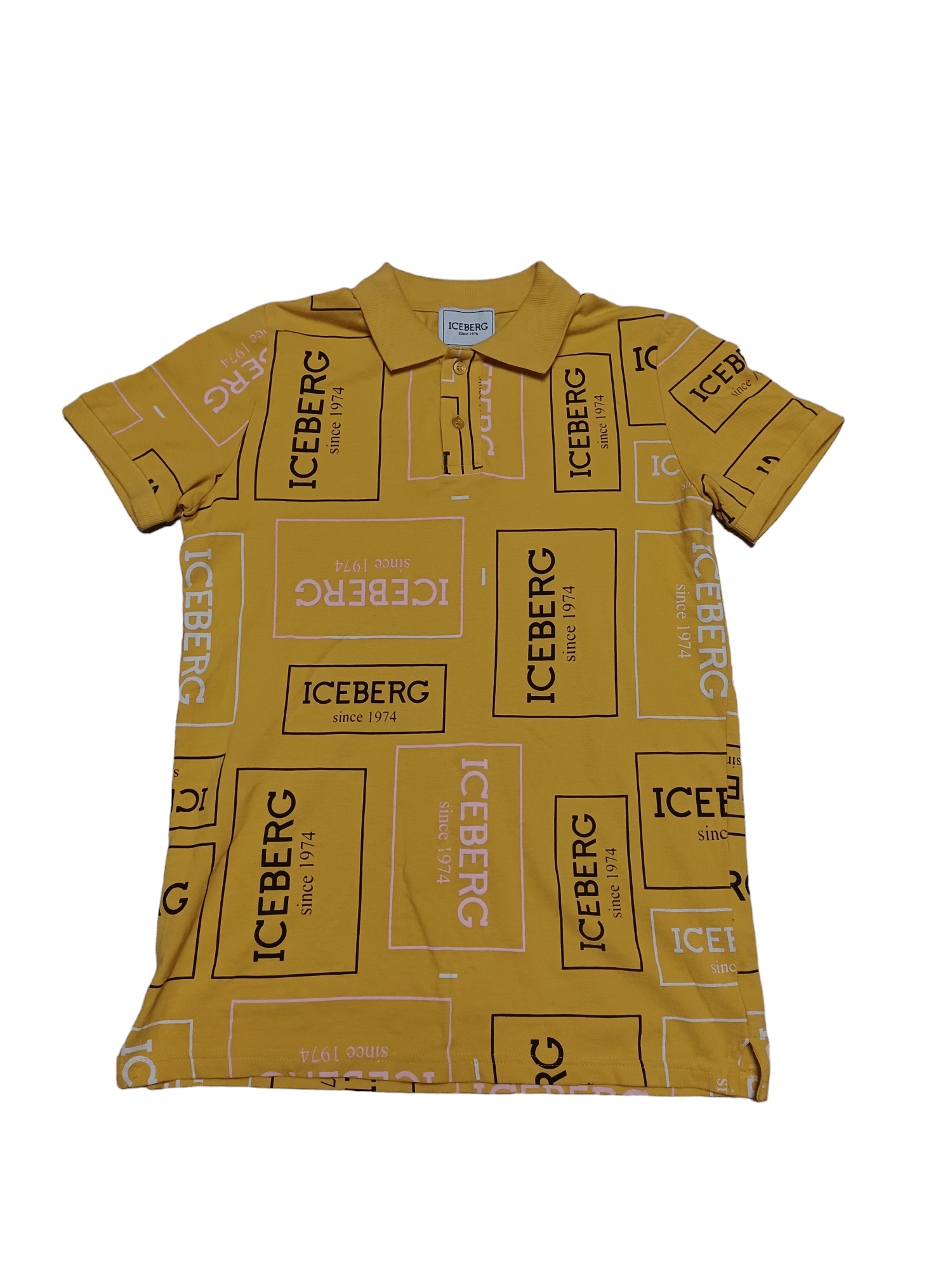 Iceberg ICEBERG BIGLOGO MONOGRAM PRINT ALL OVER ME POLO SHIRT Size US S / EU 44-46 / 1 - 1 Thumbnail