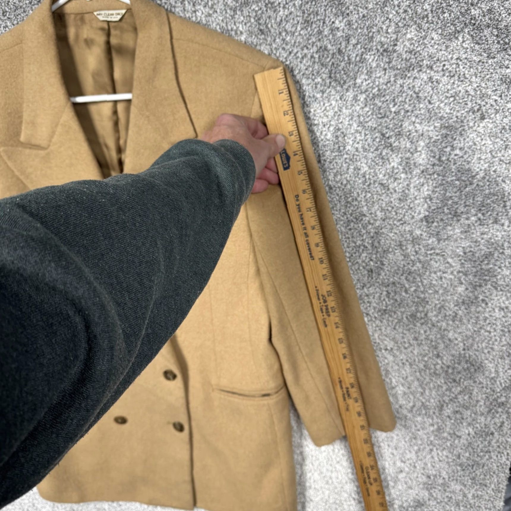 Doublet VINTAGE Kleinbauer Camelhair Coat Womens 8 Tan Double Breasted USA Classic Coat Size M / US 6-8 / IT 42-44 - 3 Thumbnail