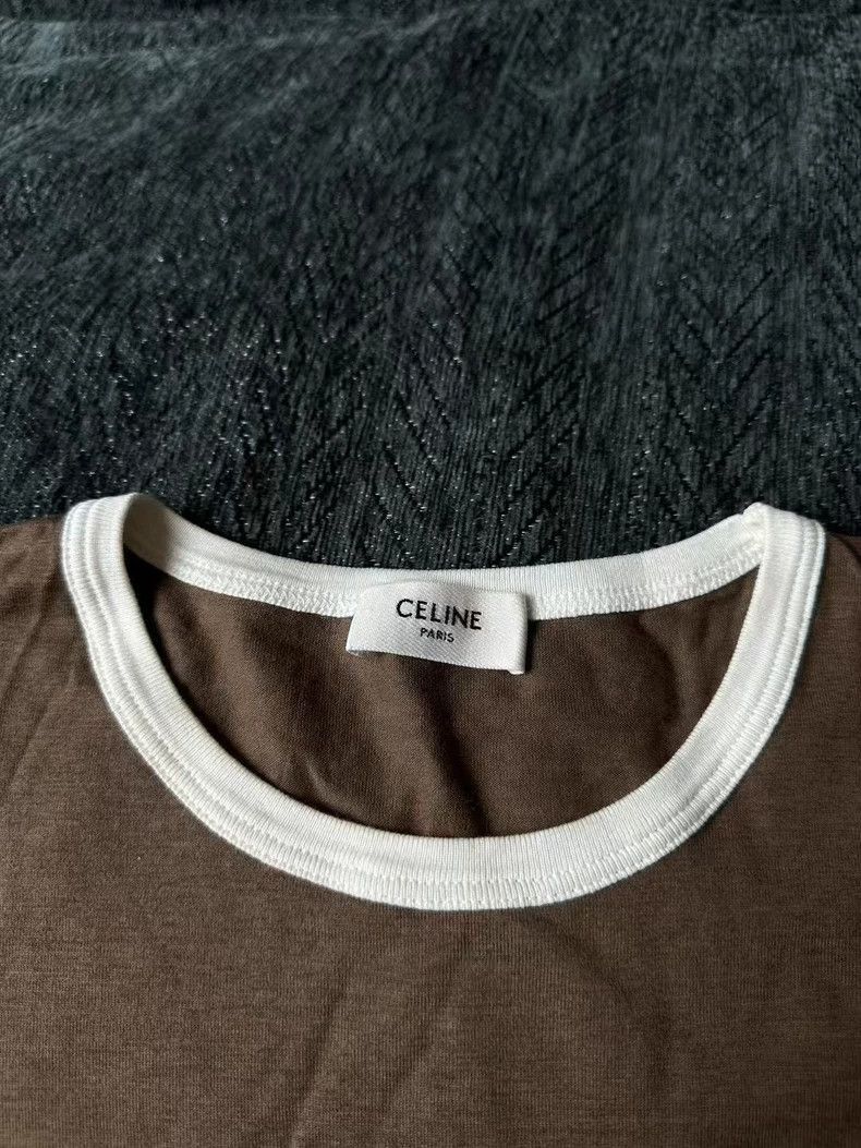 Celine Celine California Brown Short Sleeve Shirt Size US XS / EU 42 / 0 - 3 Thumbnail
