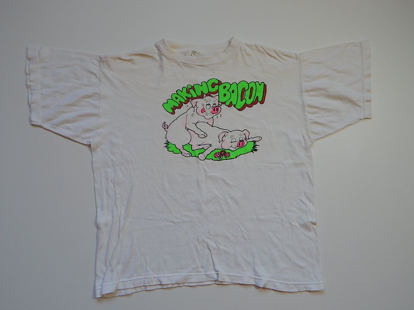Vintage vintage making bacon pigs boxy tee Size US M / EU 48-50 / 2 - 1 Thumbnail