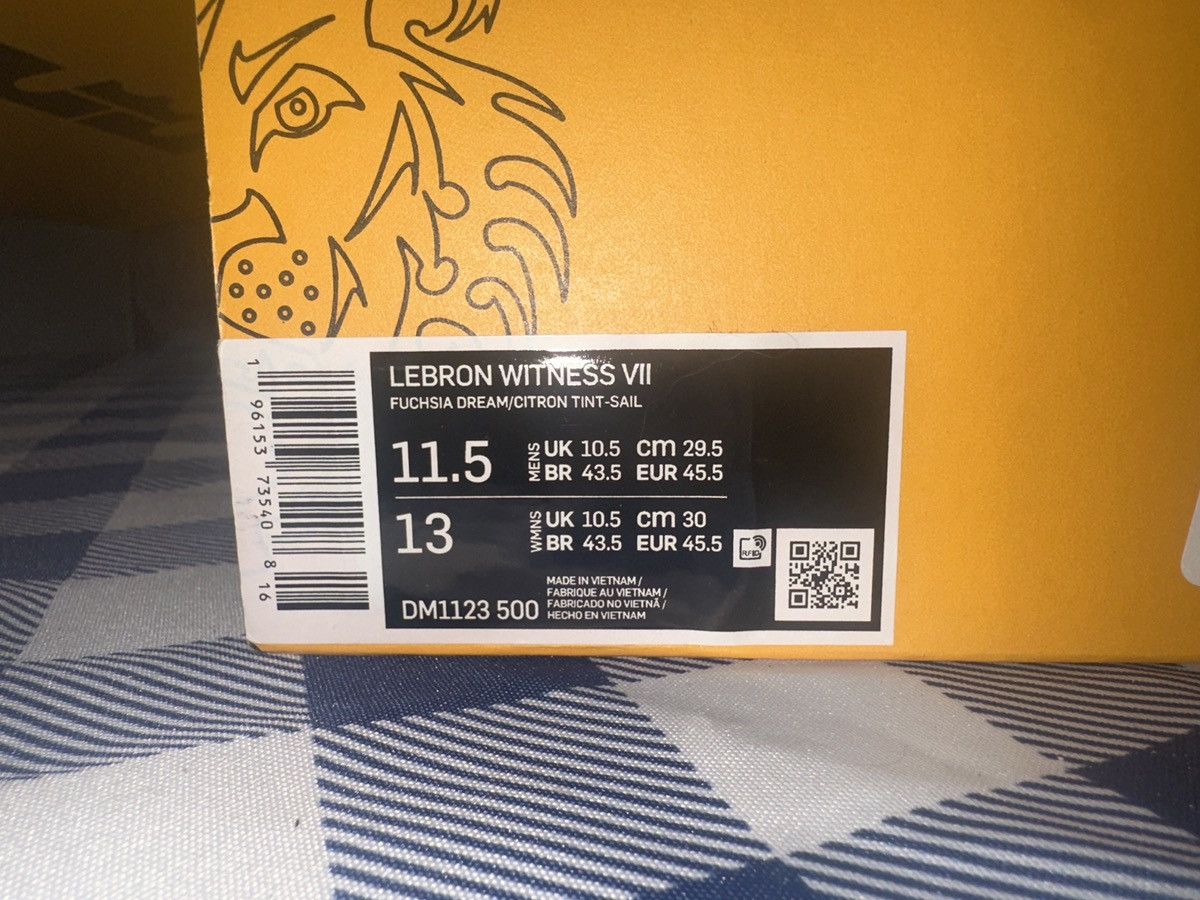 Nike LeBron Witness VII Size US 11.5 / EU 44-45 - 7 Thumbnail