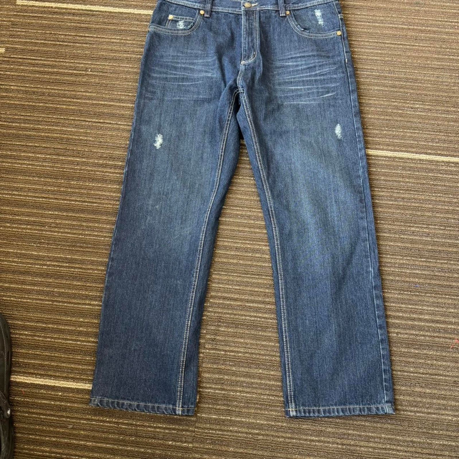 Vintage vintage 90s Dark wash Marx & Dutch Denim jeans Size US 40 / EU 56 - 4 Thumbnail