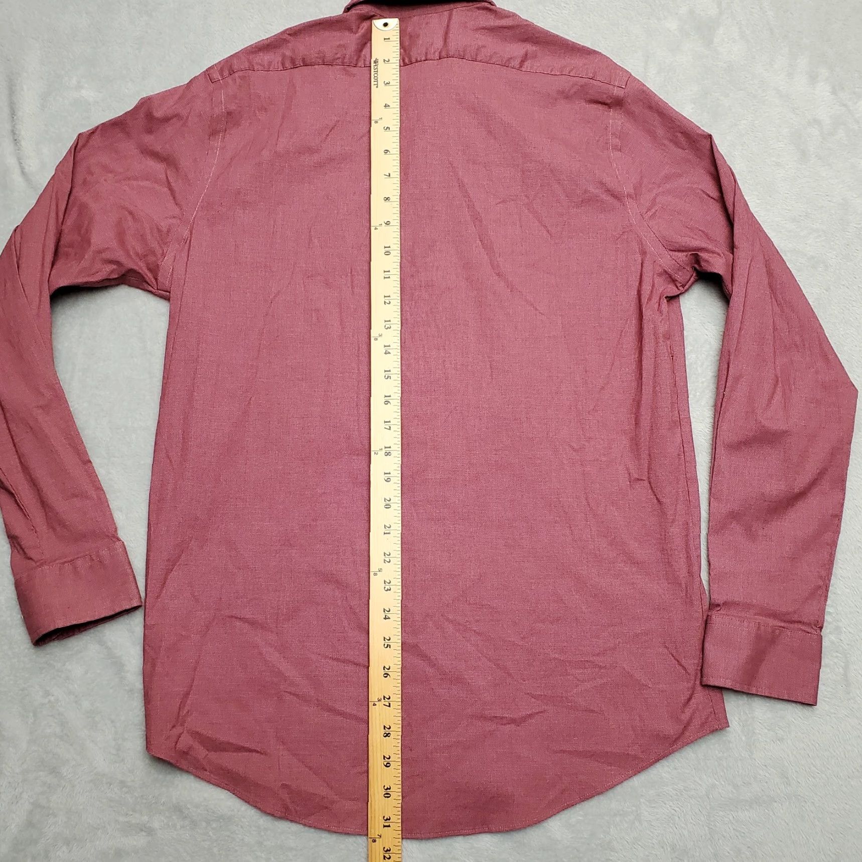 Croft & Barrow VINTAGE Croft & Barrow Shirt Mens 15.5 Red True Comfort Classic Performance Long Sleeve Shirt Mens Red Cotton Polyester Spandex Casual Button-Up Size US L / EU 52-54 / 3 - 4 Thumbnail