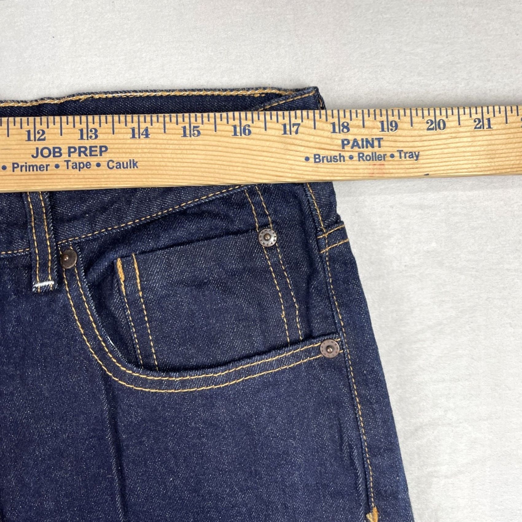 The Hundreds The Hundreds Selvedge Jeans Slim 34 Blue Denim Pants Straight Mens 34 Jeans Dark Denim Pants City Hip Hop 90s Mens Size US 34 / EU 50 - 6 Thumbnail