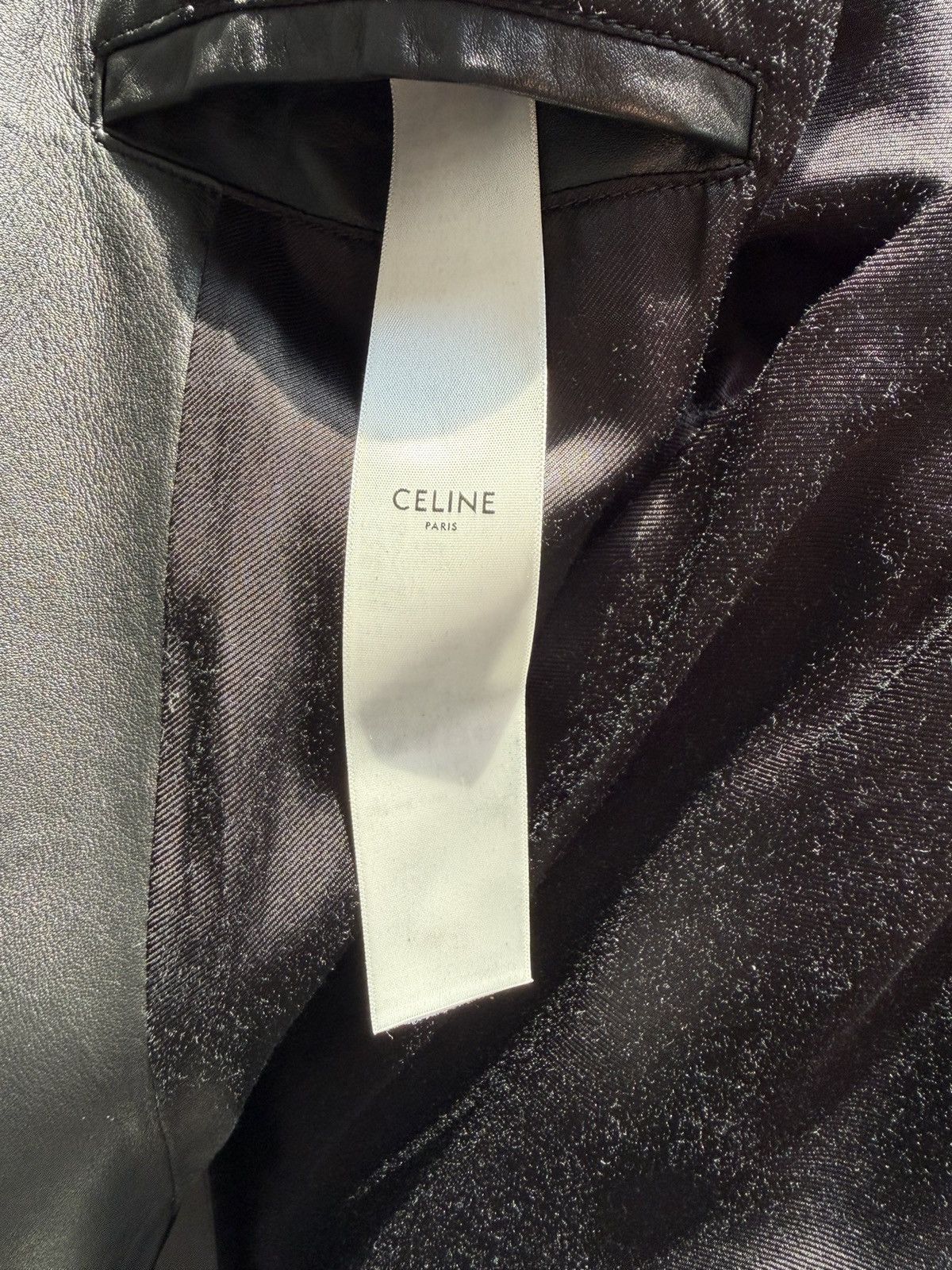 Celine Celine Leather Biker Jacket Size US M / EU 48-50 / 2 - 7 Thumbnail