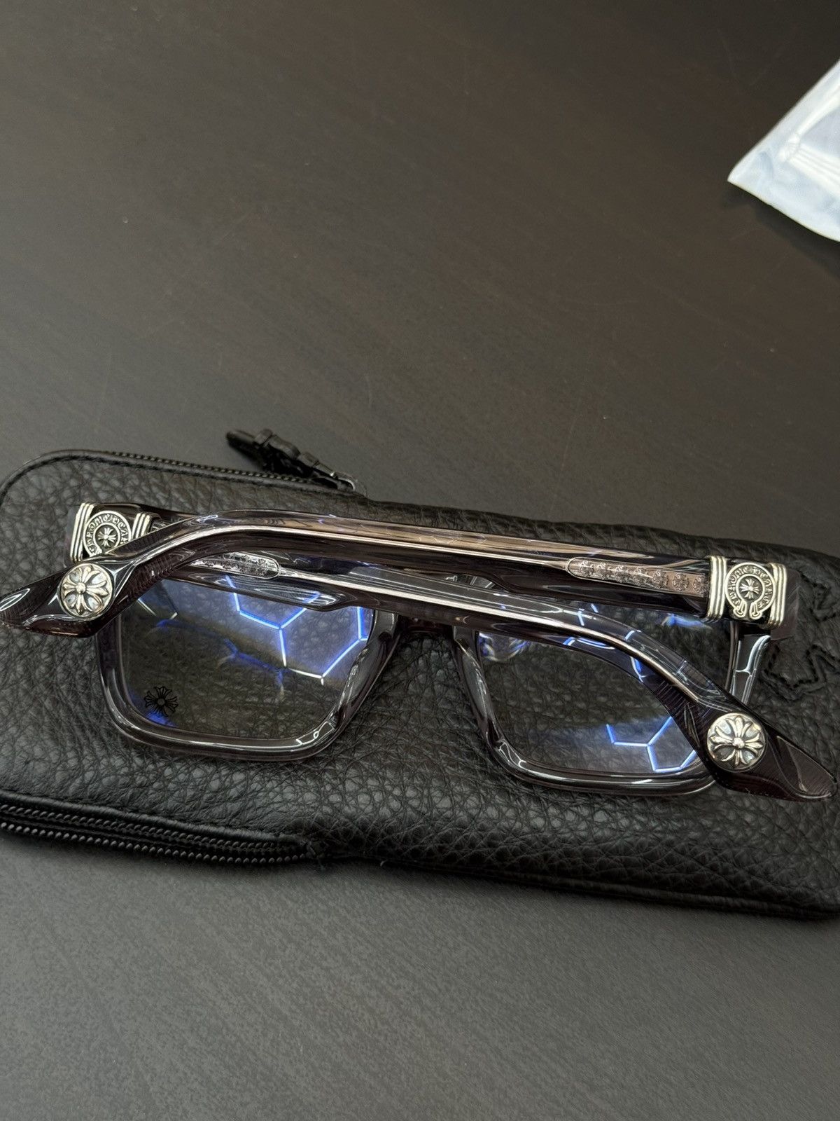 Chrome Hearts Chrome Hearts Flint “Halllamanass” Clear Glasses (NEW) Size ONE SIZE - 7 Thumbnail