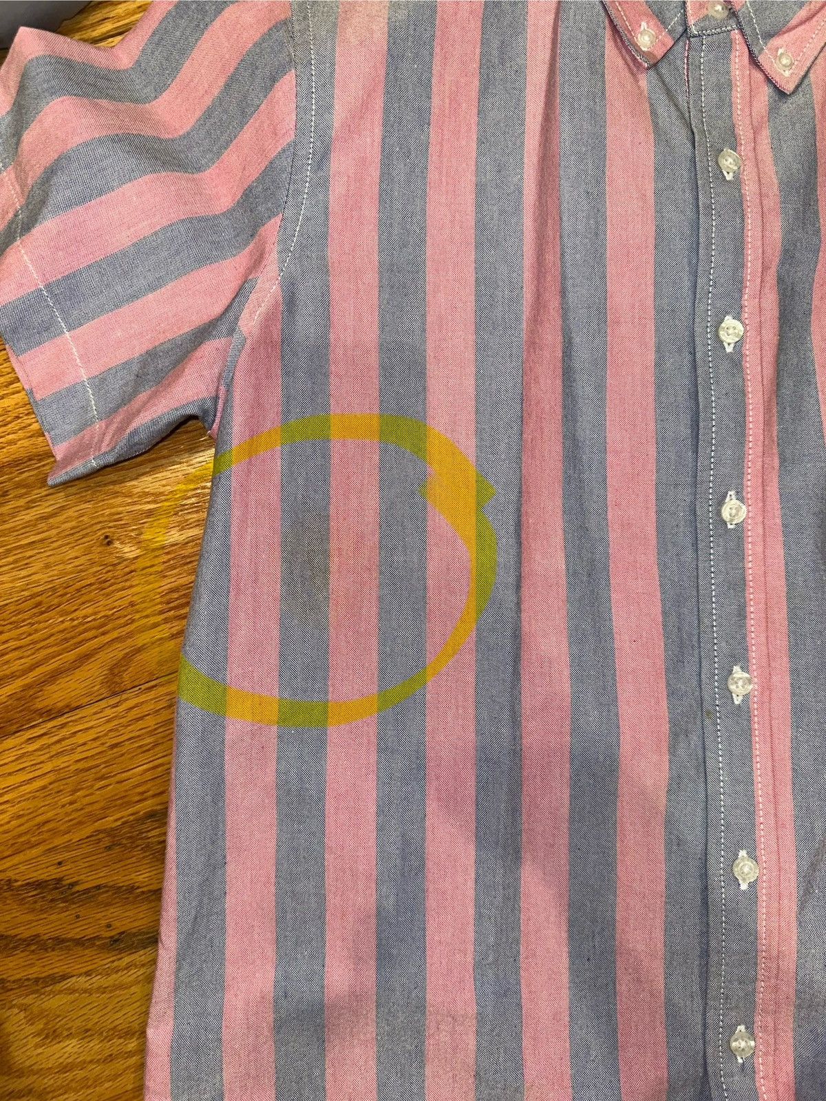 Only NY Only NY Striped Short Sleeve Button Up size Small ( Size US S / EU 44-46 / 1 - 10 Thumbnail