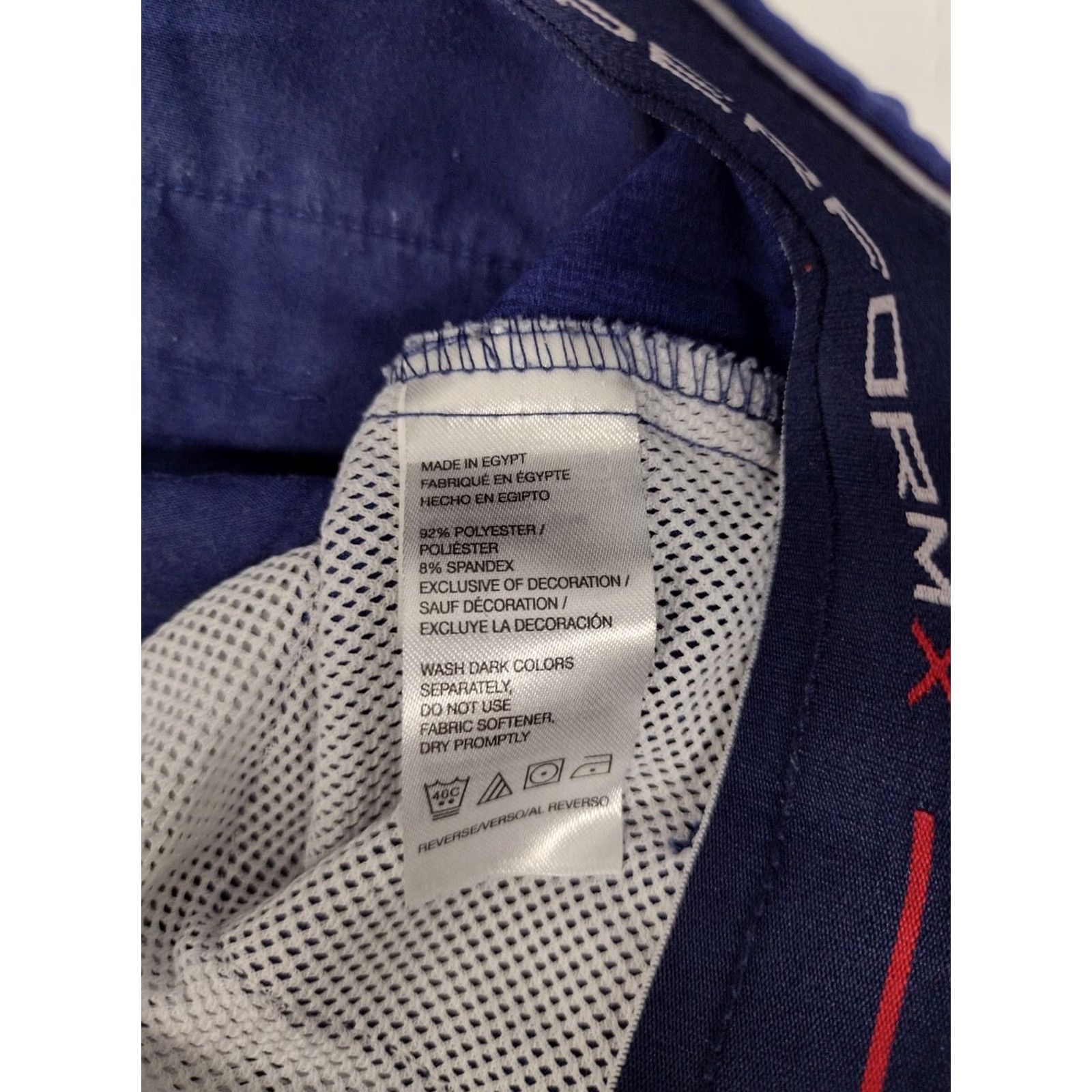 Izod IZOD Men's Performx Golf Shorts Blue Size 42 Regular Flat Front KnIT 42 in Waist Breathable Pockets Logo Zipper Button Chino Modern Casual Workwear Size US 42 / EU 58 - 3 Thumbnail