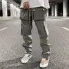 Japanese Brand × Vintage Grey multi pocket utility cargo pants Size US 34 / EU 50 - 1 Thumbnail
