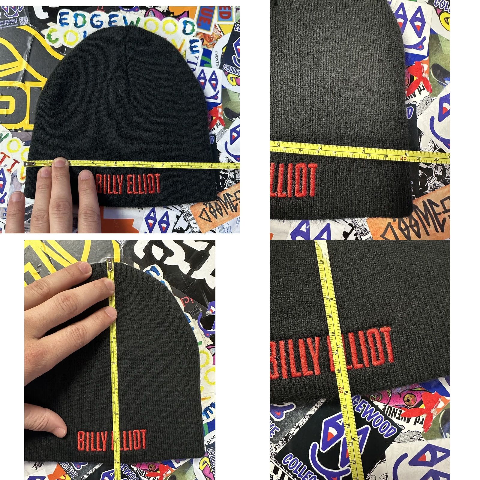 Vintage KC Caps Billy Elliot Musical Music Dance Beanie Hat One Size Black 100% Acrylic Mens Size ONE SIZE - 8 Thumbnail