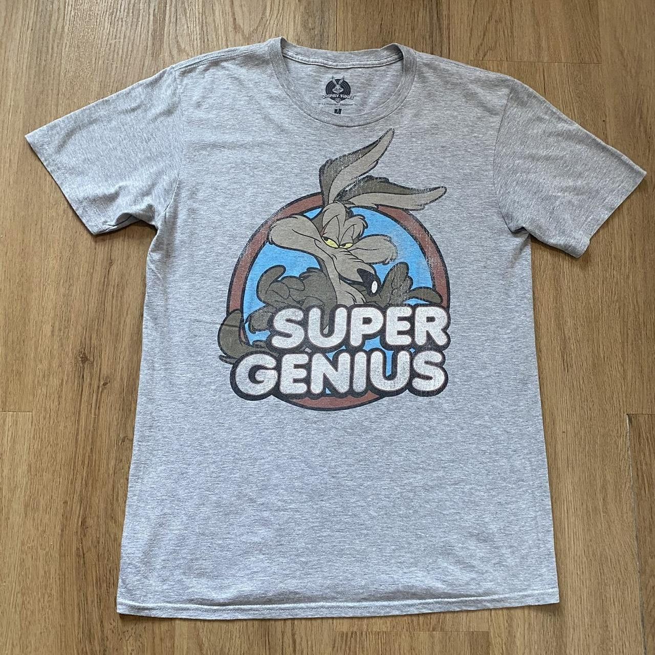 Destroy Lonely Grey Looney Tunes Wile E Coyote Super Geniuse Size US M / EU 48-50 / 2 - 1 Thumbnail