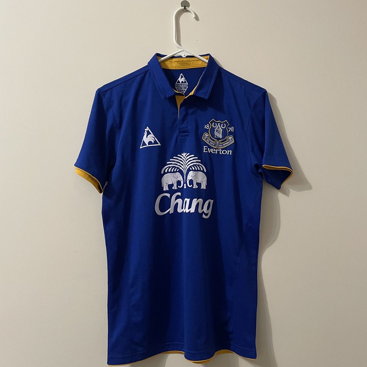 Le Coq Sportif × Vintage Everton Chang sponsored Size US S / EU 44-46 / 1 - 1 Thumbnail