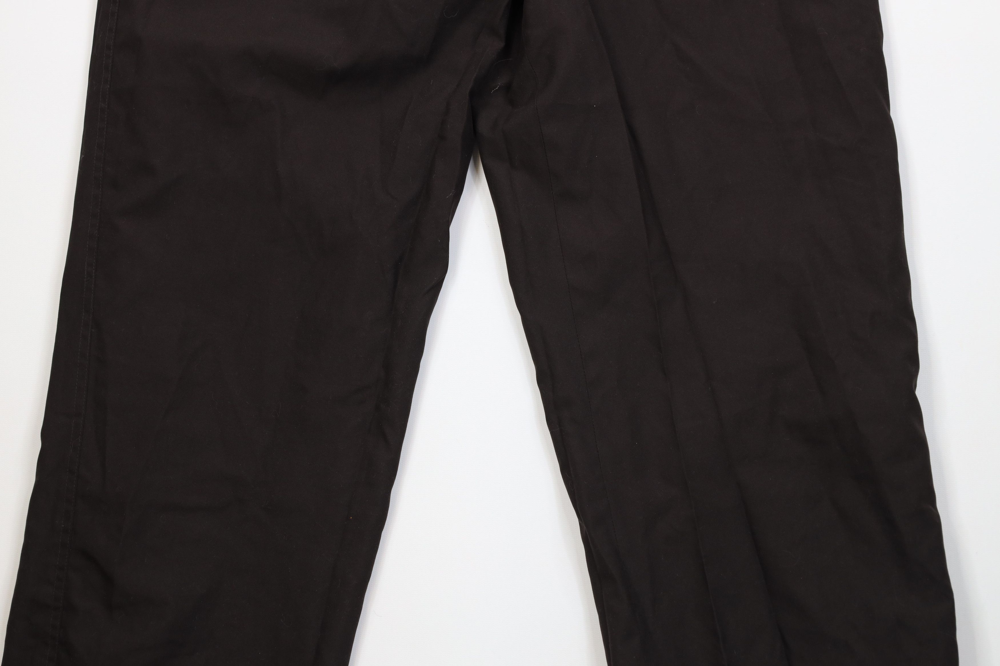 Vintage Vintage 90s Streetwear Microfiber Joggers Pants Dark Brown Size US 36 / EU 52 - 3 Thumbnail