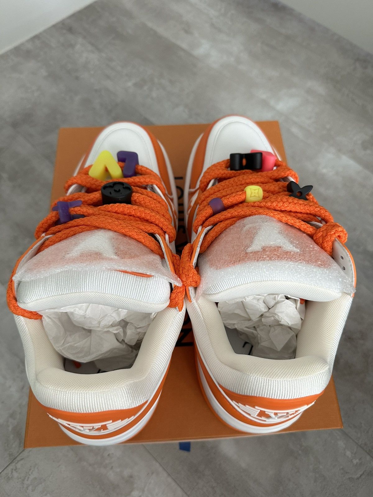 Louis Vuitton LV Trainer Maxi - Orange Size US 9.5 / EU 42-43 - 7 Thumbnail
