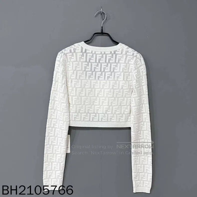 Fendi Fendi Embroidered floral open-front cardigan, skirt, and v Size XS / US 0-2 / IT 36-38 - 6 Thumbnail