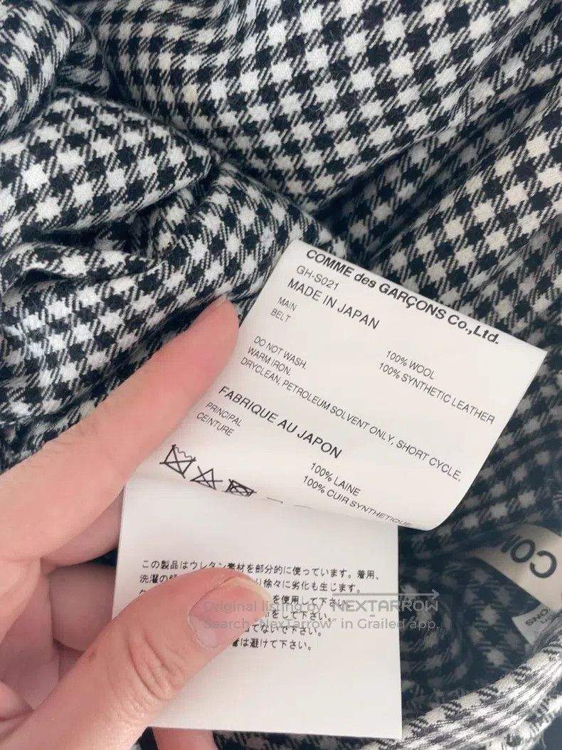 Comme des Garcons Comme Des Garcons size S Houndstooth Half Skirt Size 23" - 7 Thumbnail