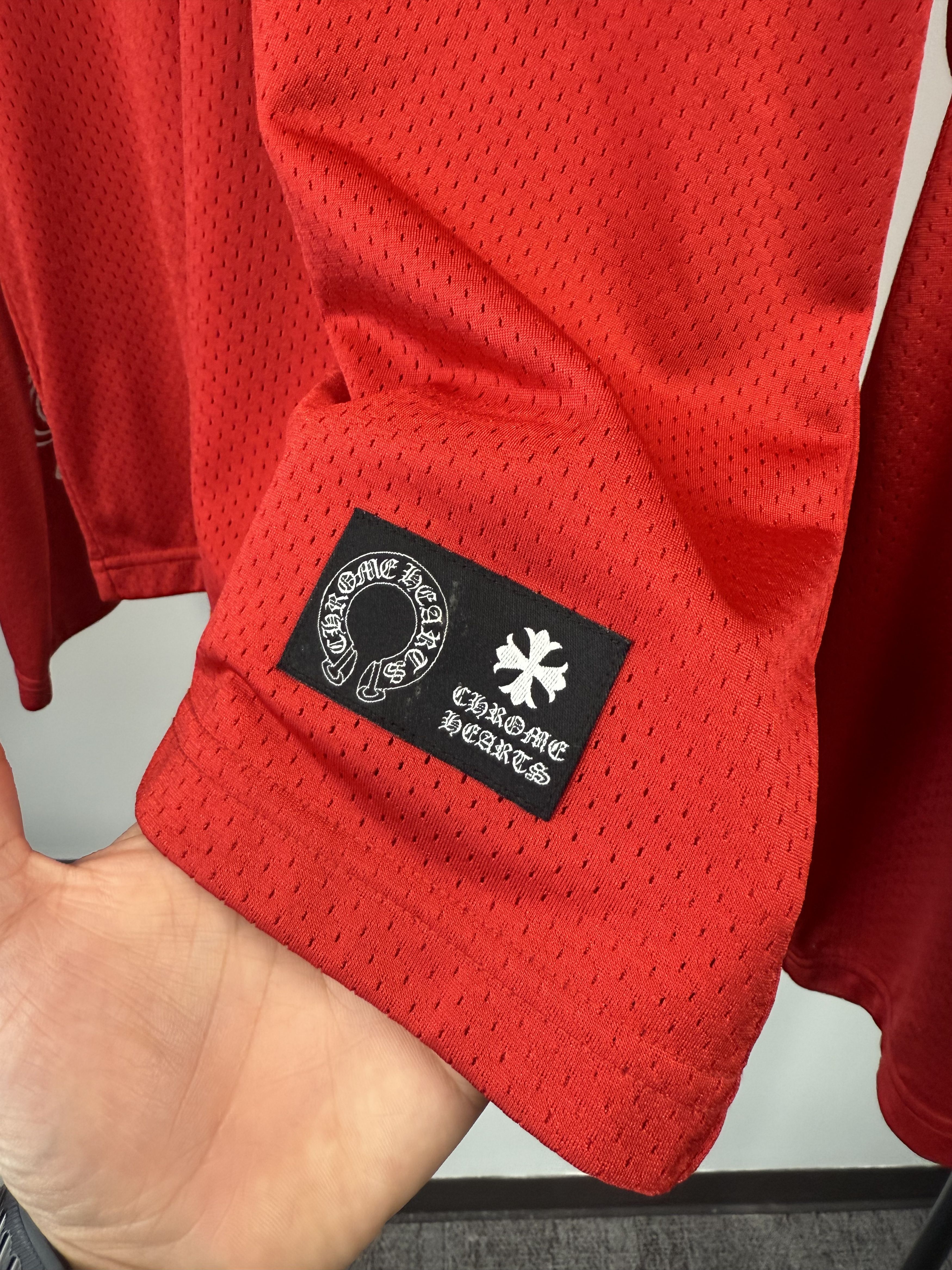 Chrome Hearts Chrome Hearts x Matty Boy "Form" Mesh LS Jersey Red - XS Size US XS / EU 42 / 0 - 5 Thumbnail