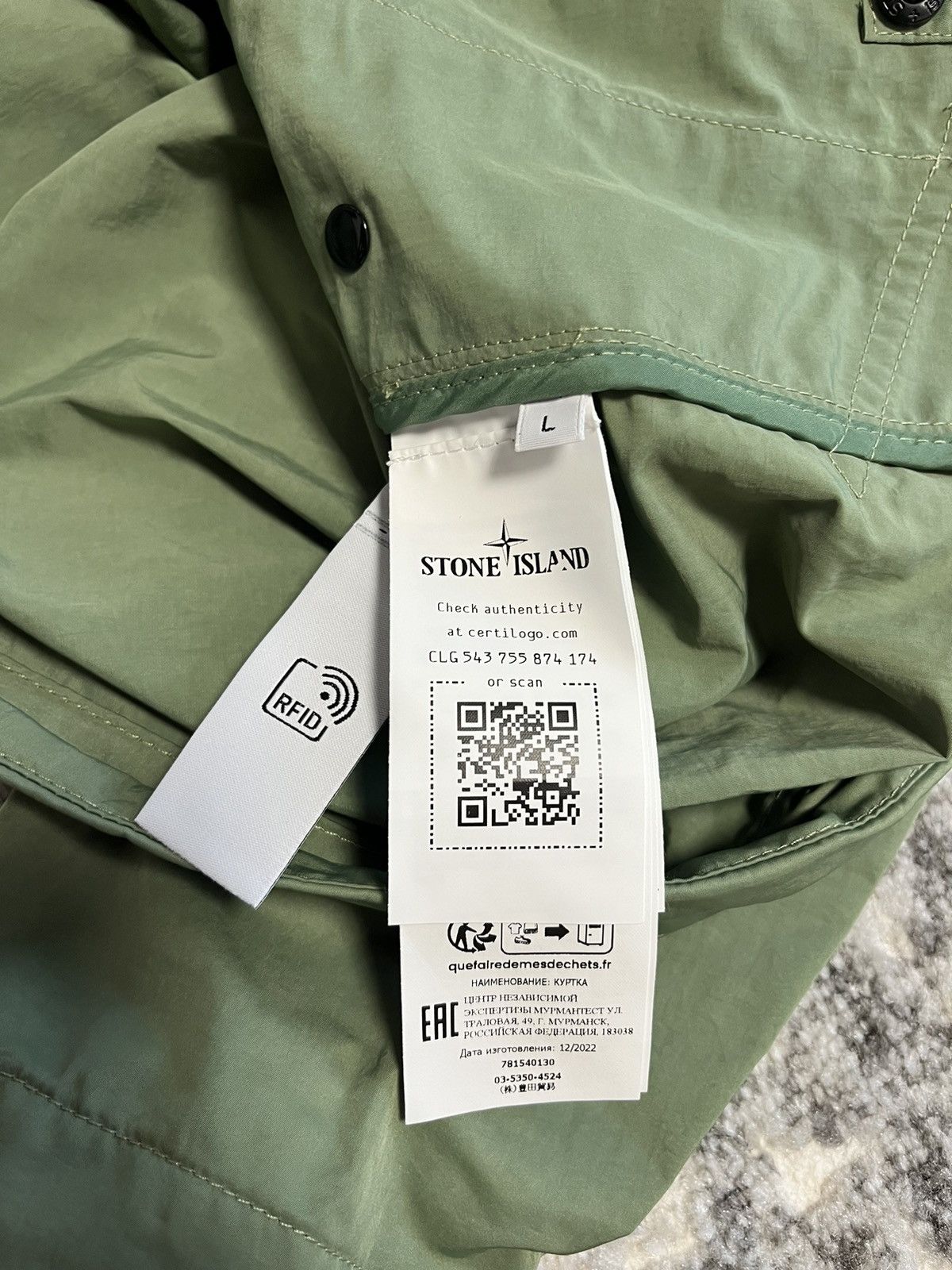 Stone Island Stone Island Hyper Dense Nylon Raso light jacket Size US L / EU 52-54 / 3 - 3 Thumbnail