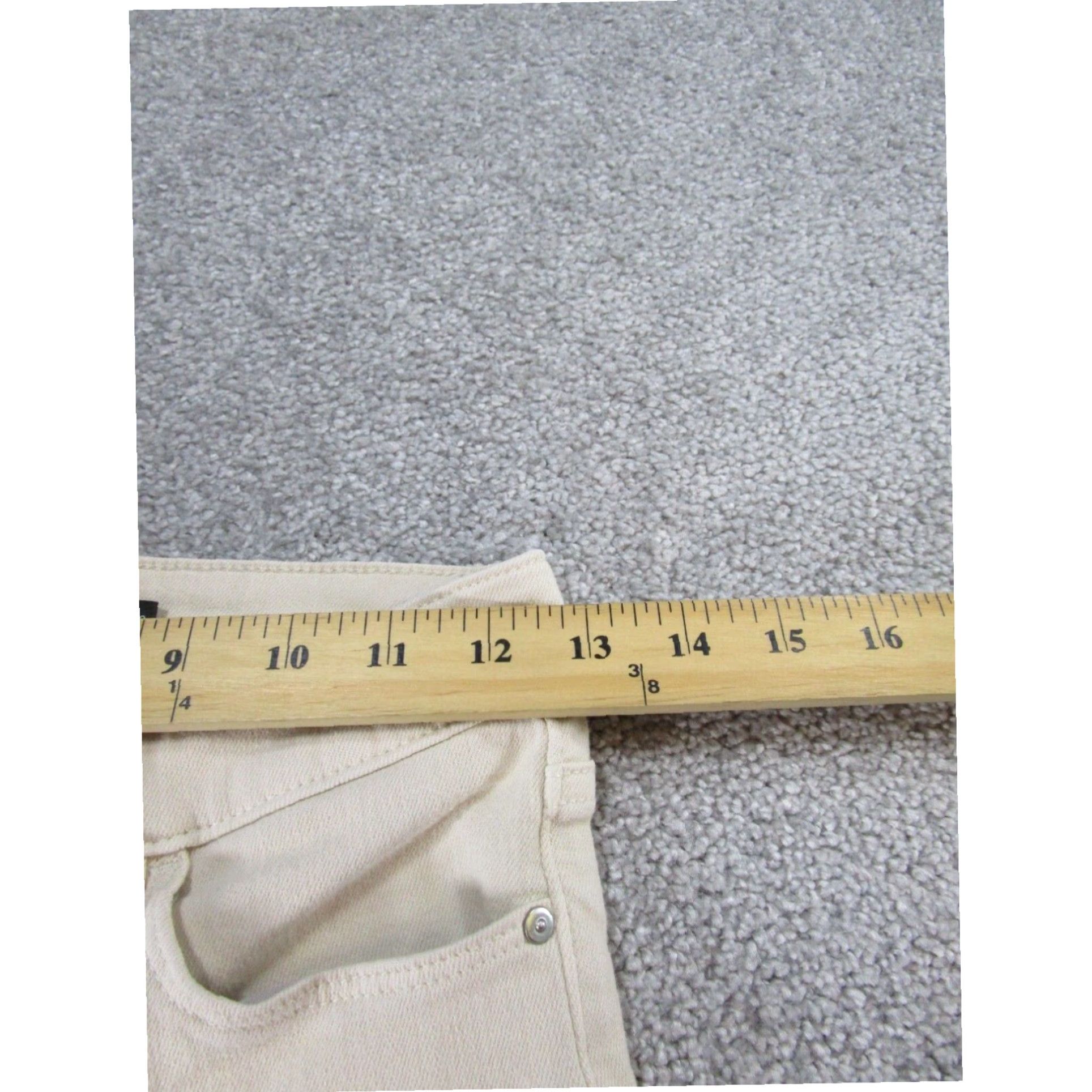 Athleta Womens Athleta Flex Jeans 2 Straight Crop Beige Denim Stains Size 26" / US 2 / IT 38 - 7 Thumbnail