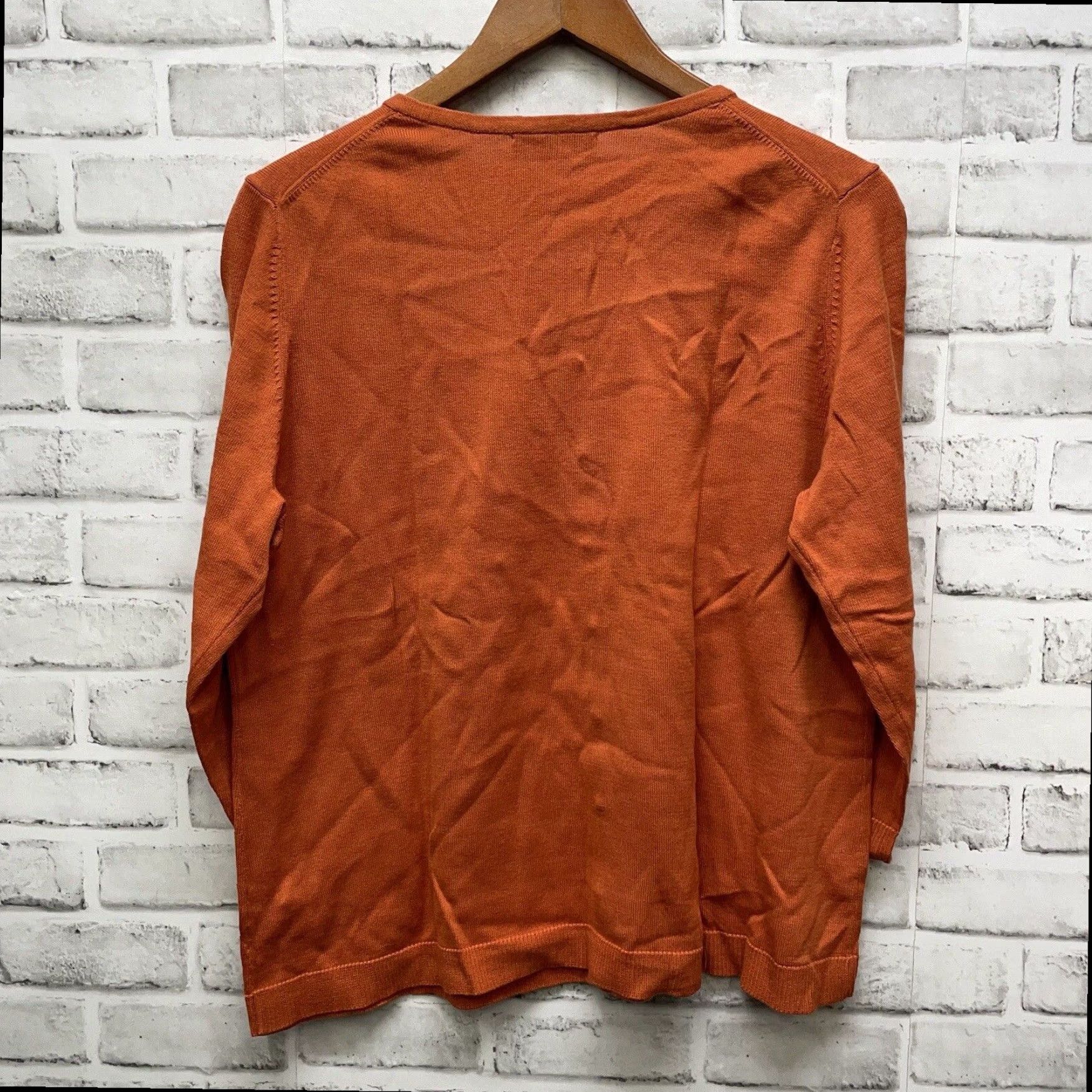 Coldwater Creek Coldwater Creek Womens Orange Cardigan Sweater Button Down Large Size L / US 10 / IT 46 - 5 Thumbnail