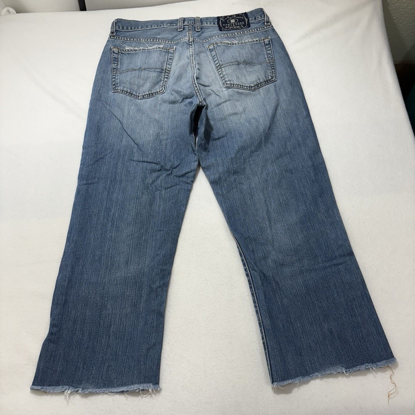 Lucky Brand Vintage Lucky Brand Gene Montesano 33x26 Boot Cut Blue Jeans Size US 33 - 9 Thumbnail