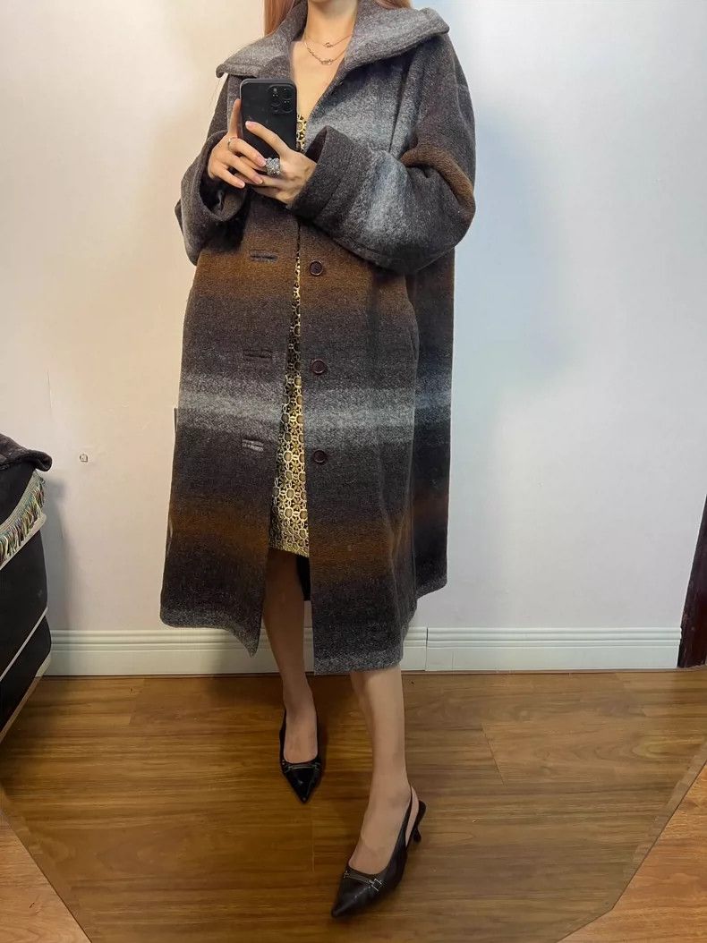 Issey Miyake Issey Miyake Gradient wool coat Size L / US 10 / IT 46 - 9 Thumbnail