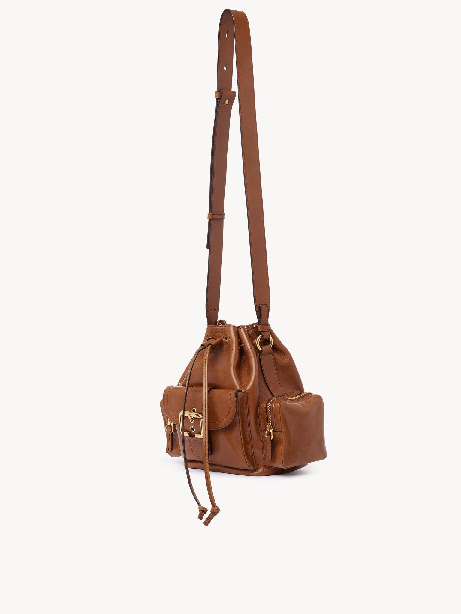 Chloe o1loc1c11025 Size: OS / Camera Bucket Bag in Clay Brown Size ONE SIZE - 3 Thumbnail