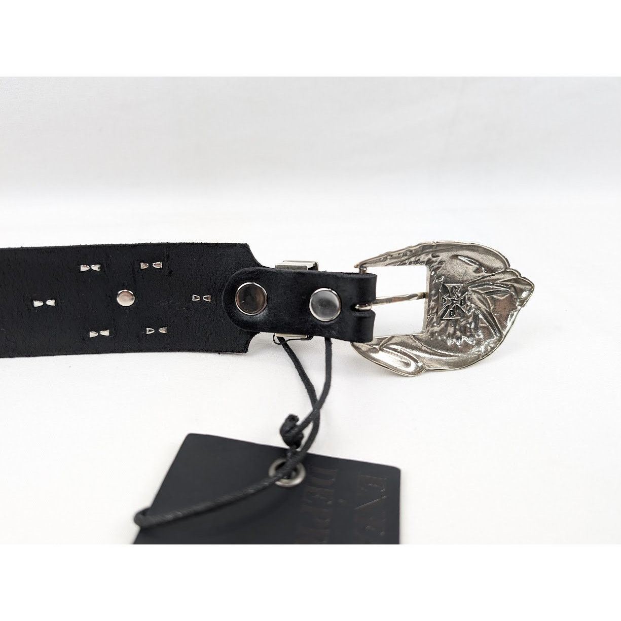 Enfants Riches Deprimes o1rshd1 Size:110 / Eagle Petit Iron Cross Stud Belt in Black Size 44 - 5 Thumbnail