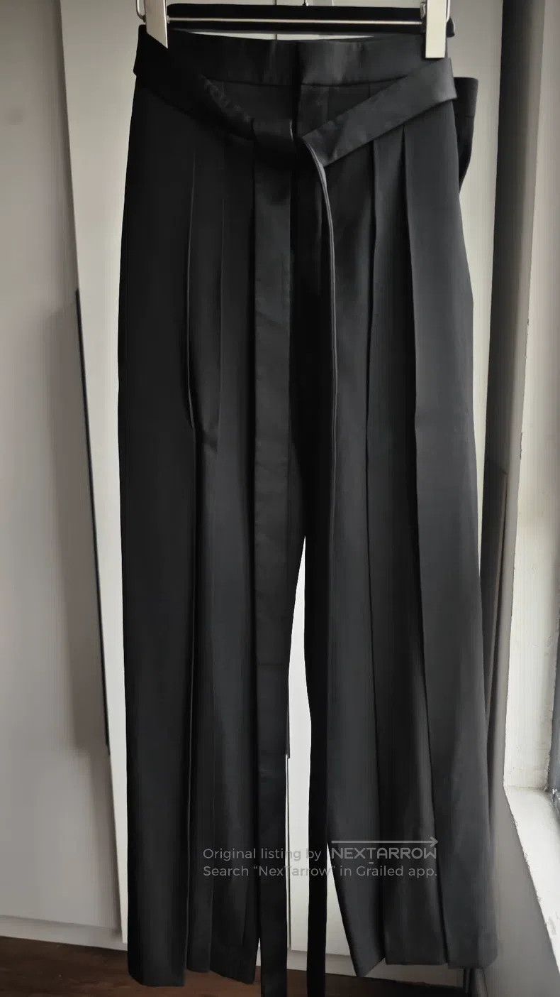 Saint Laurent Paris Saint Laurent Paris Ribbon Wide Leg Pants Size US 30 / EU 46 - 1 Thumbnail