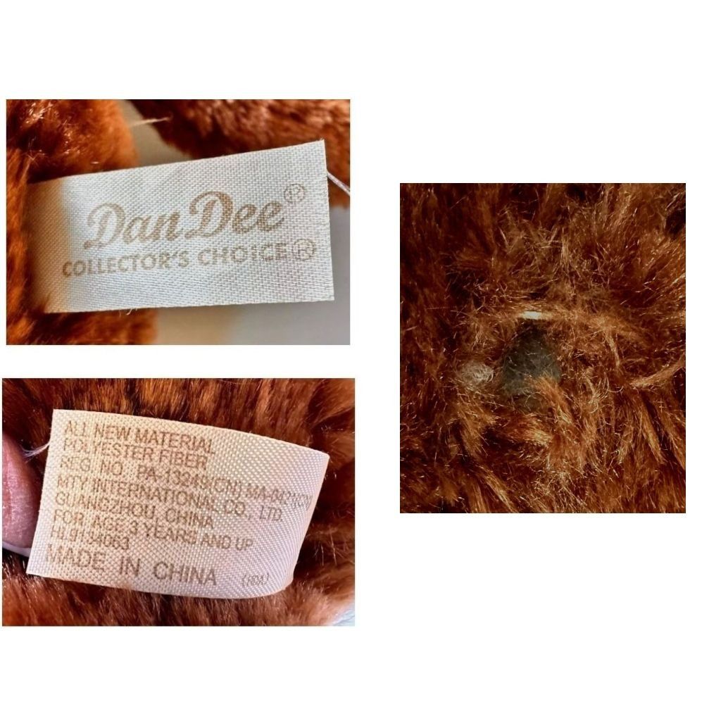Designer × Vintage VTG Dan Dee Collectors Choice Dachshund Christmas Plush Sant Size ONE SIZE - 12 Thumbnail