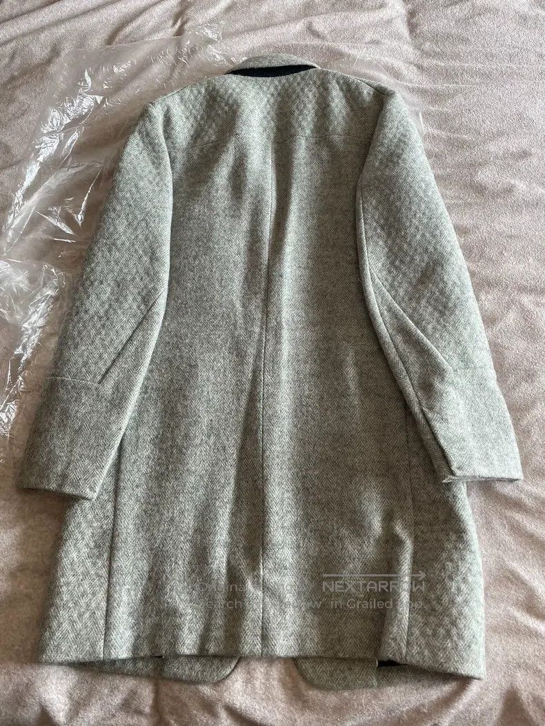 Jil Sander Jil Sander Grey woolen overcoat Size US M / EU 48-50 / 2 - 2 Thumbnail