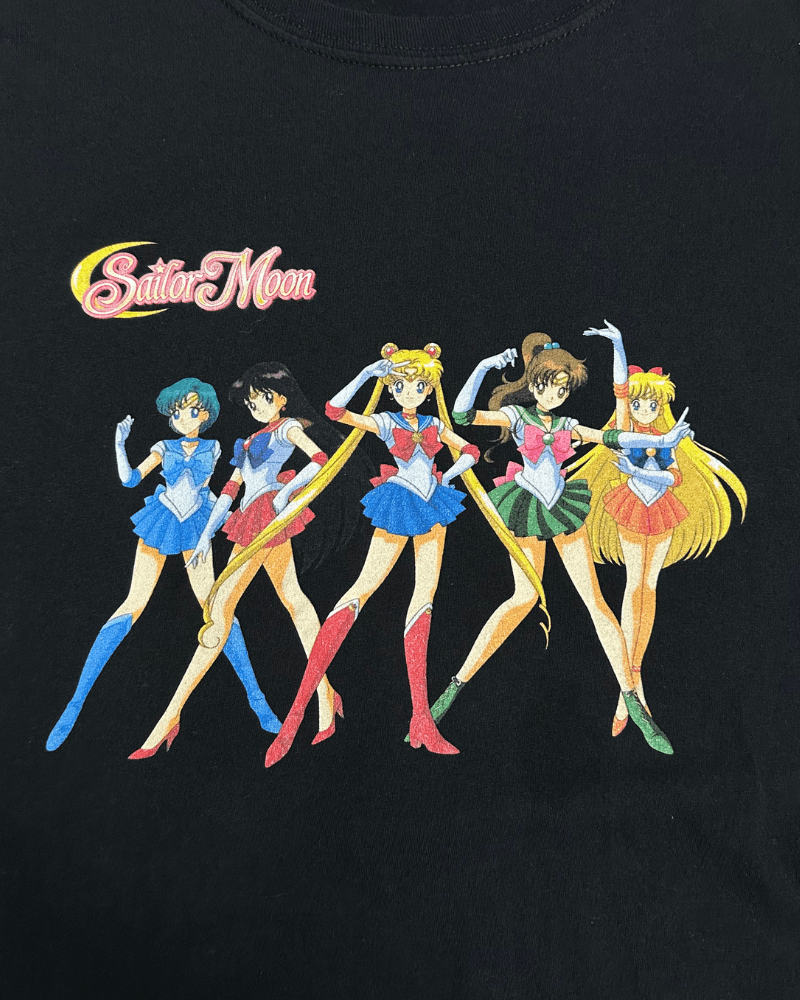 Anime Vintage Sailor Moon Anime Black T-Shirt - Size Medium Size US M / EU 48-50 / 2 - 5 Thumbnail