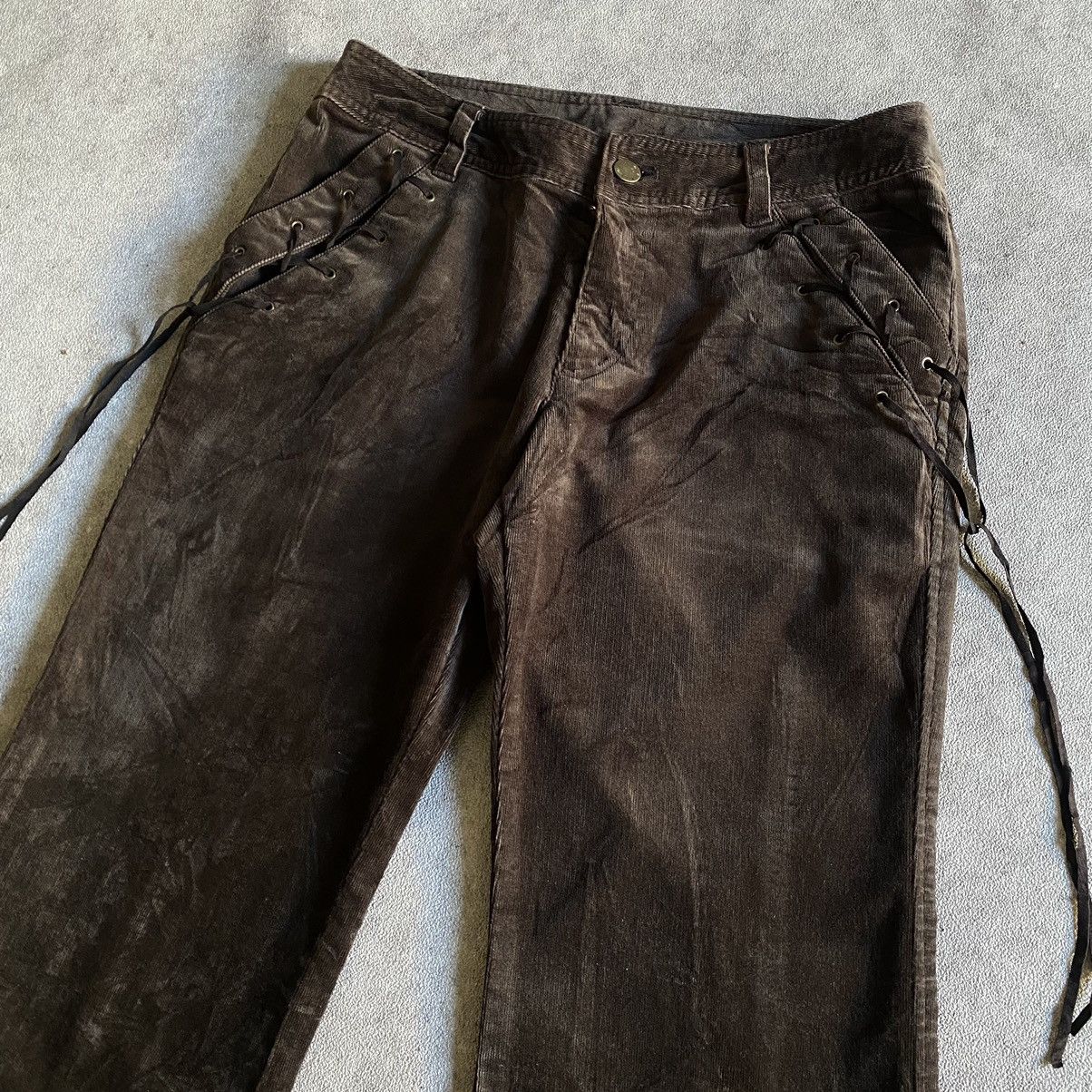 If Six Was Nine 2000s Comme Ca Ism Bondage Flared Pants Size US 28 / EU 44 - 3 Thumbnail