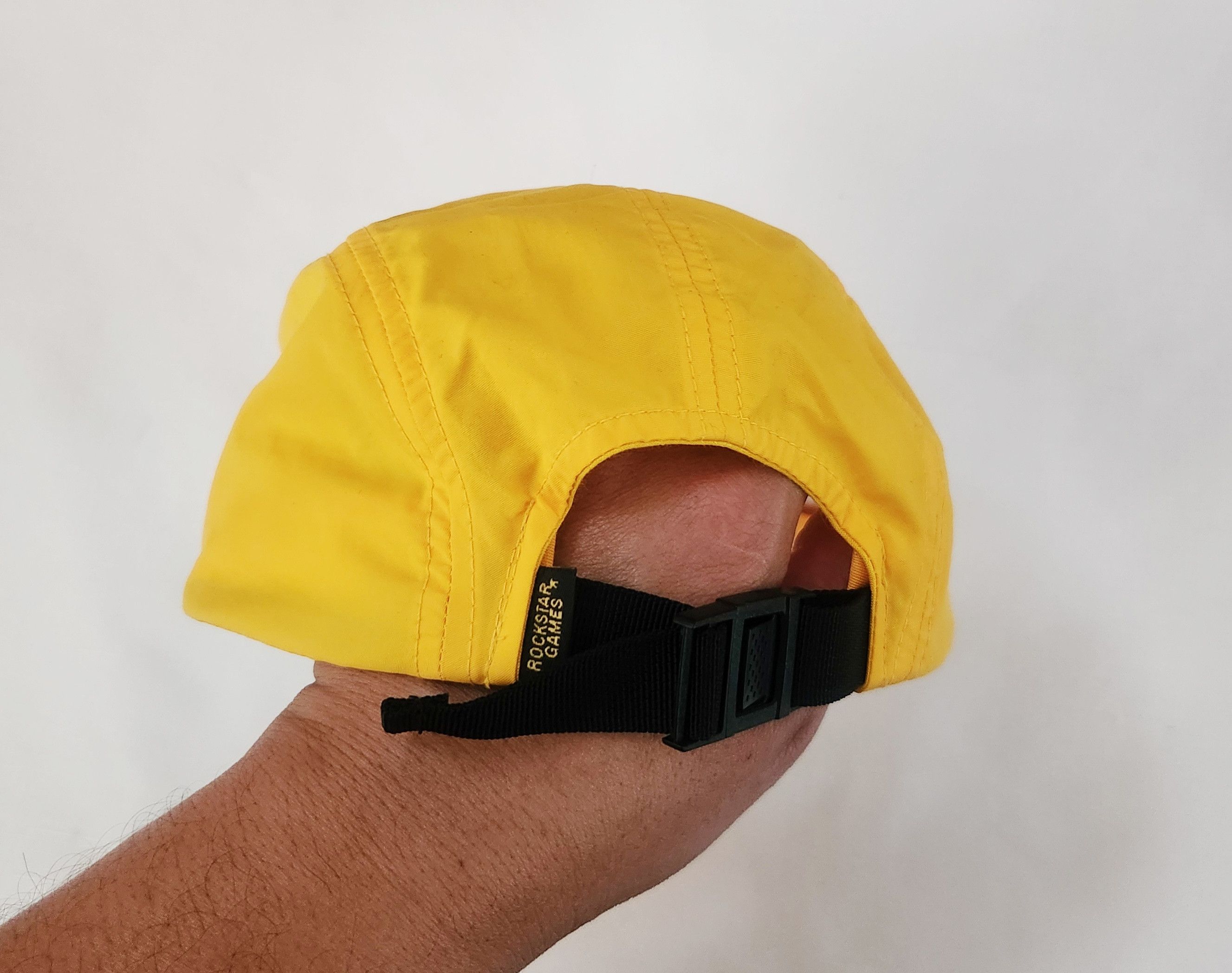 Rockstar Games Rockstar Games 5 Panel Cap Yellow Mens OSFM Strapback Adjus Size ONE SIZE - 3 Thumbnail