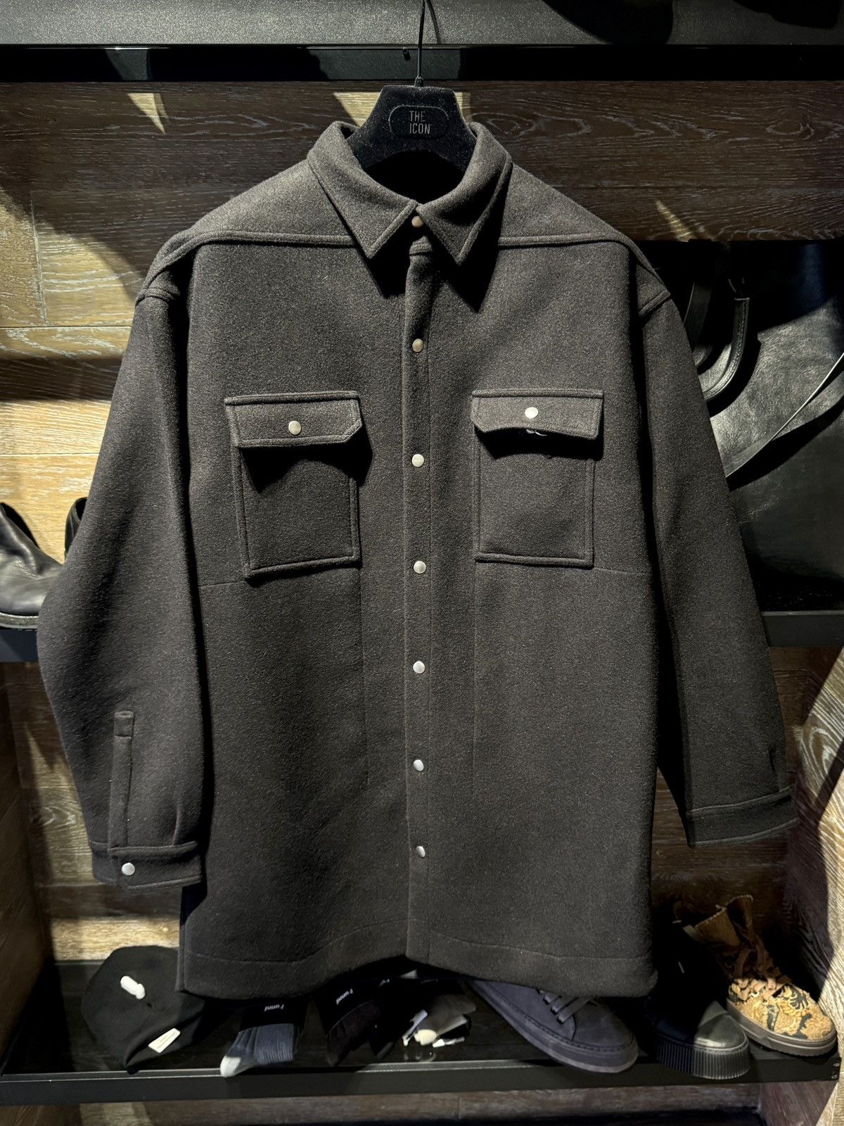 Rick Owens Outershirt Black | Grailed