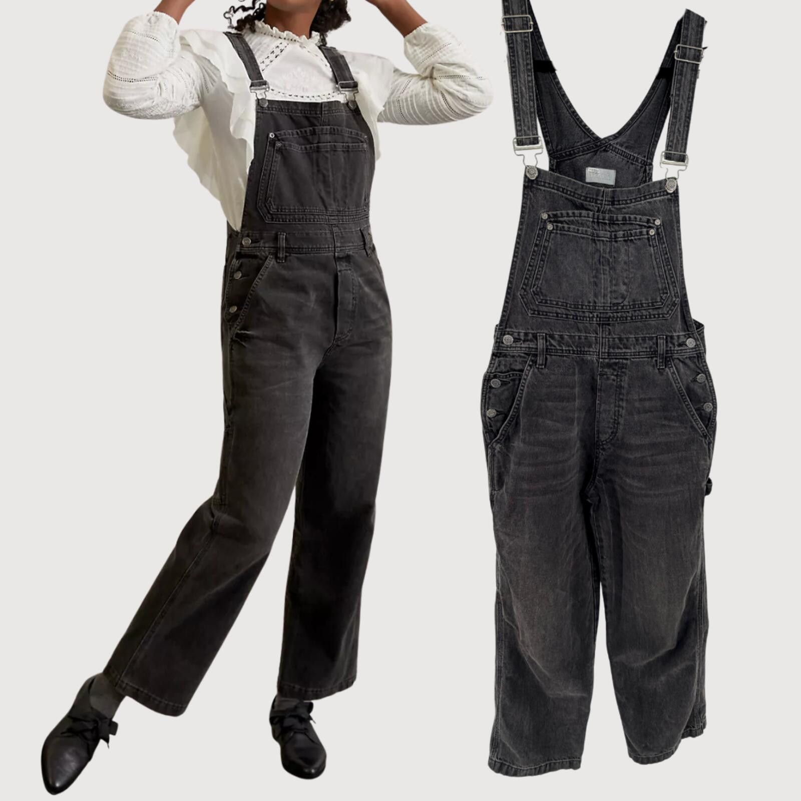 Other Boyish Kenny Denim Overalls Washed Black XS Size 26" / US 2 / IT 38 - 1 Thumbnail