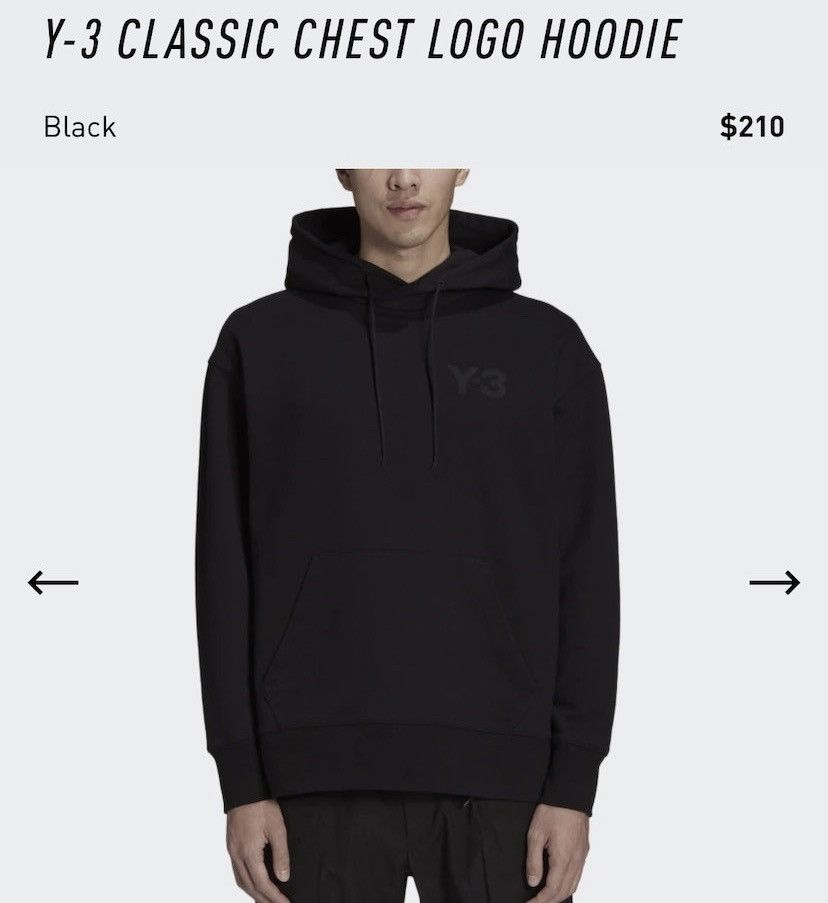 Adidas × Y-3 × Yohji Yamamoto Y-3 classic chest logo hoodie Size US M / EU 48-50 / 2 - 1 Thumbnail