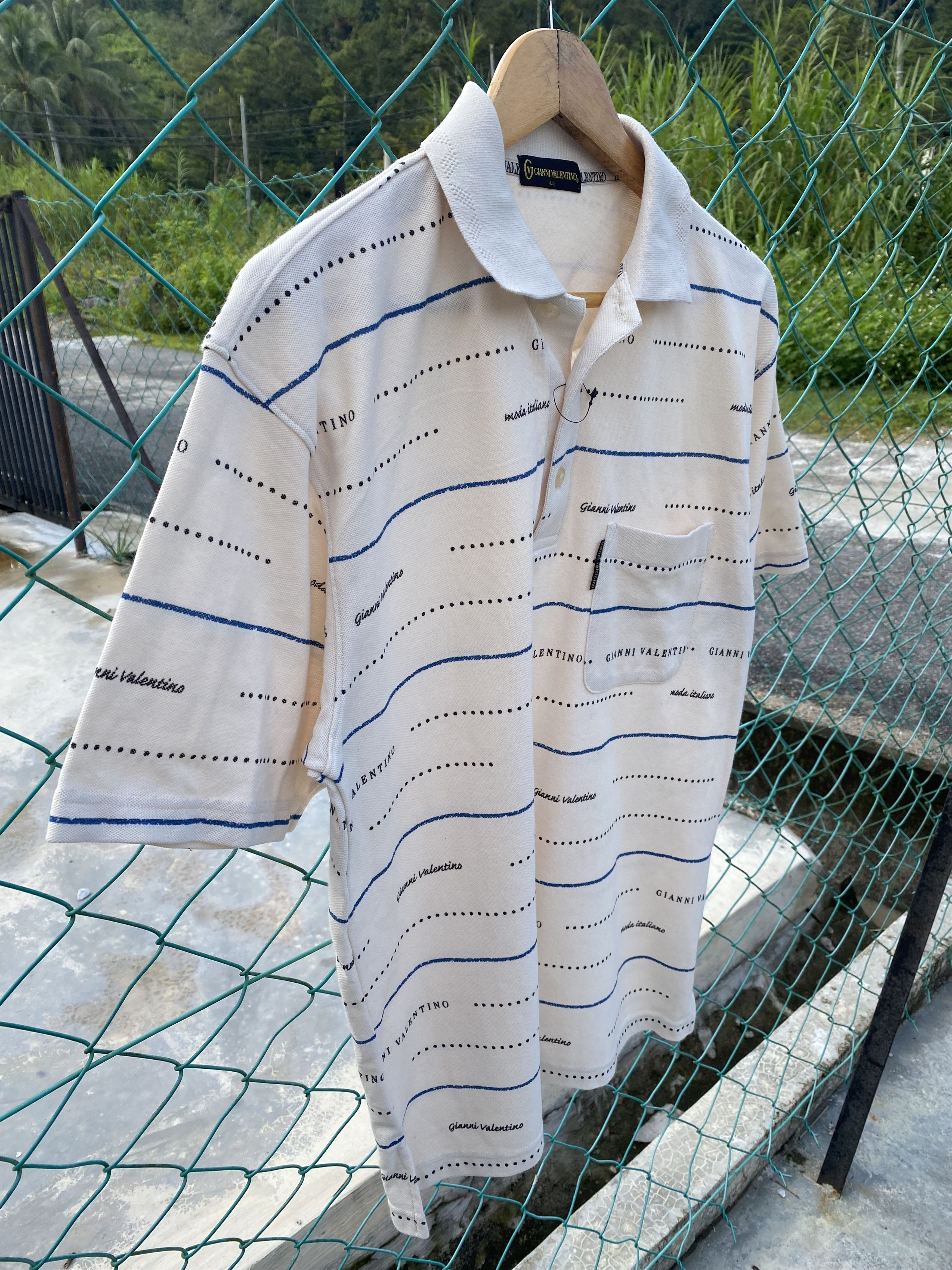 Gianni Valentino Gianni Valentino monogram polo tee Size US L / EU 52-54 / 3 - 4 Thumbnail