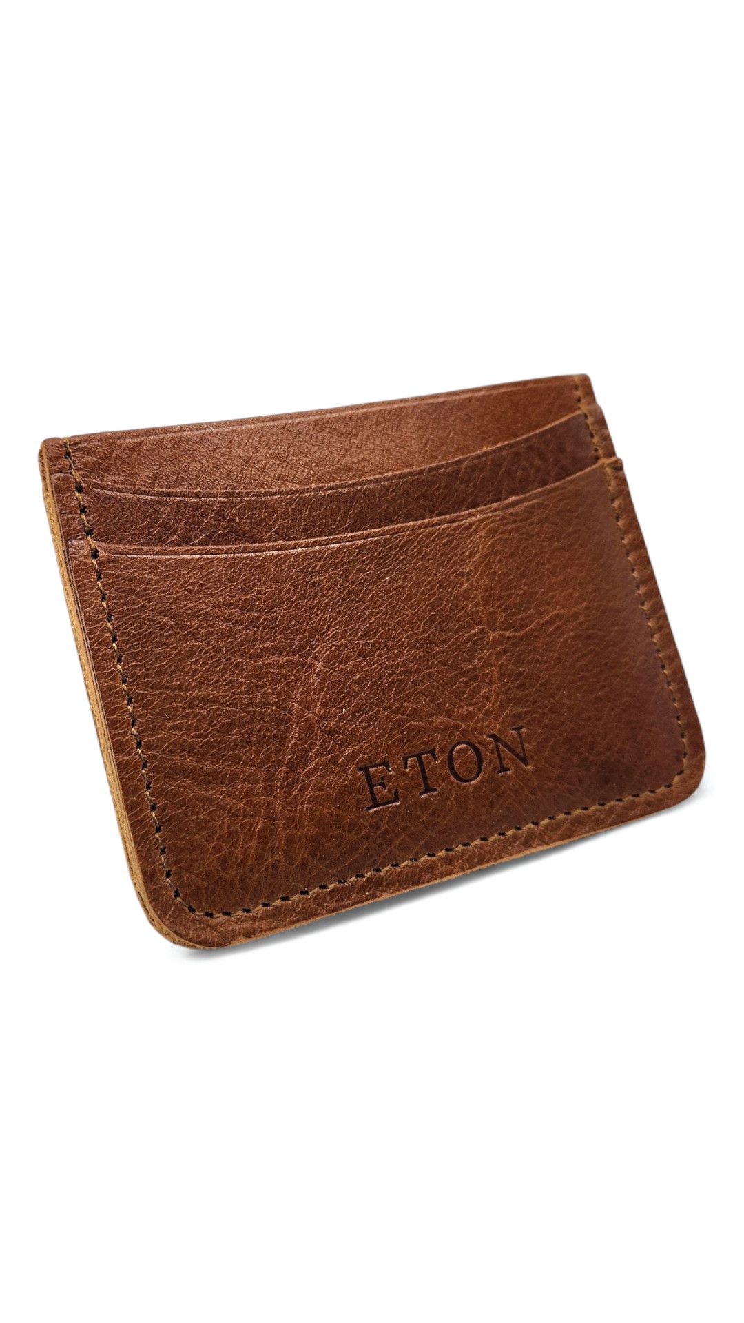 Eton Eton Brown Leather Cardholder (with Harry Rosen Pouch) Size ONE SIZE - 7 Thumbnail