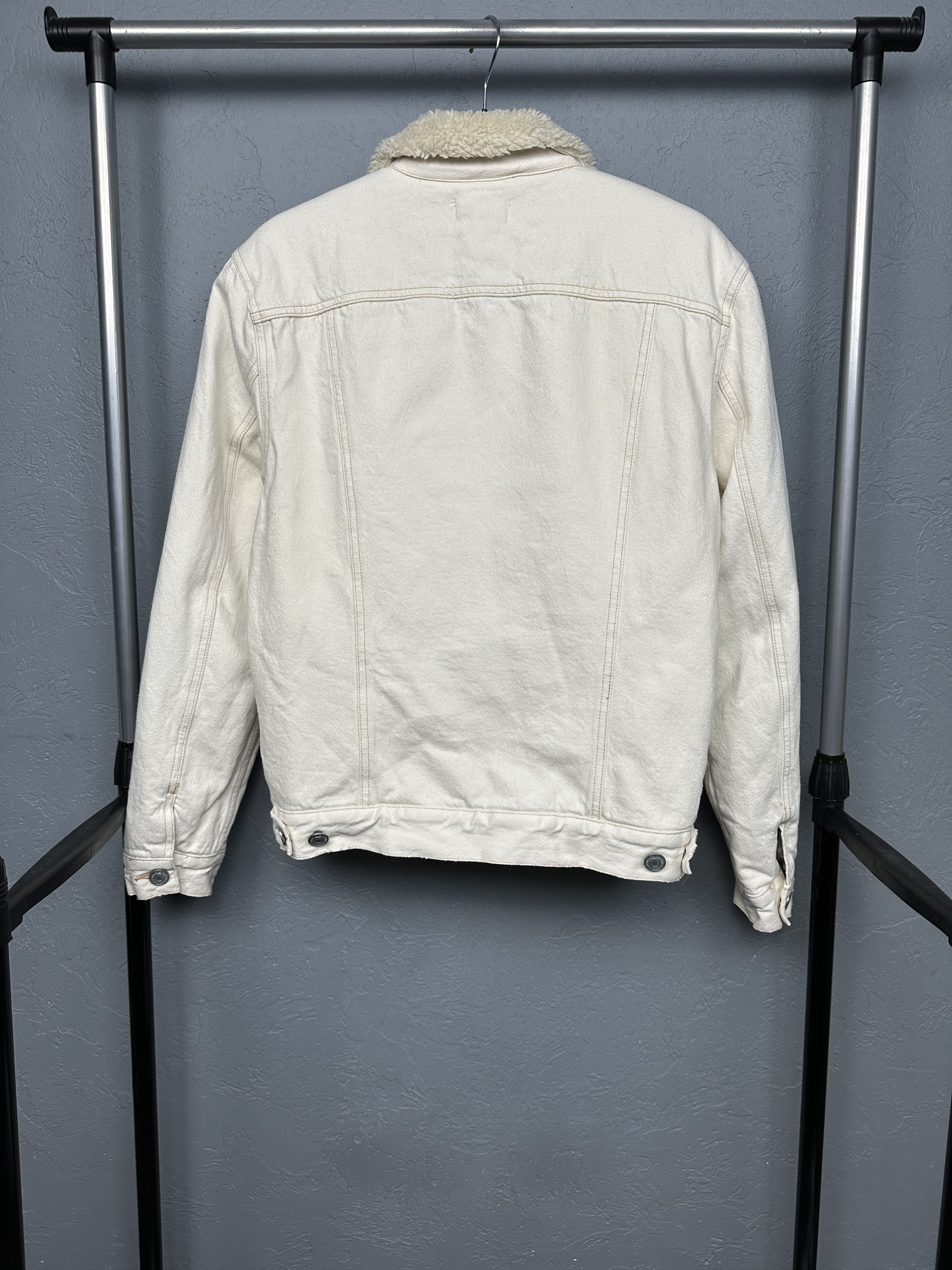 Allsaints Allsaints Elgin Mens Denim Sherpa Jacket Size US XS / EU 42 / 0 - 5 Thumbnail